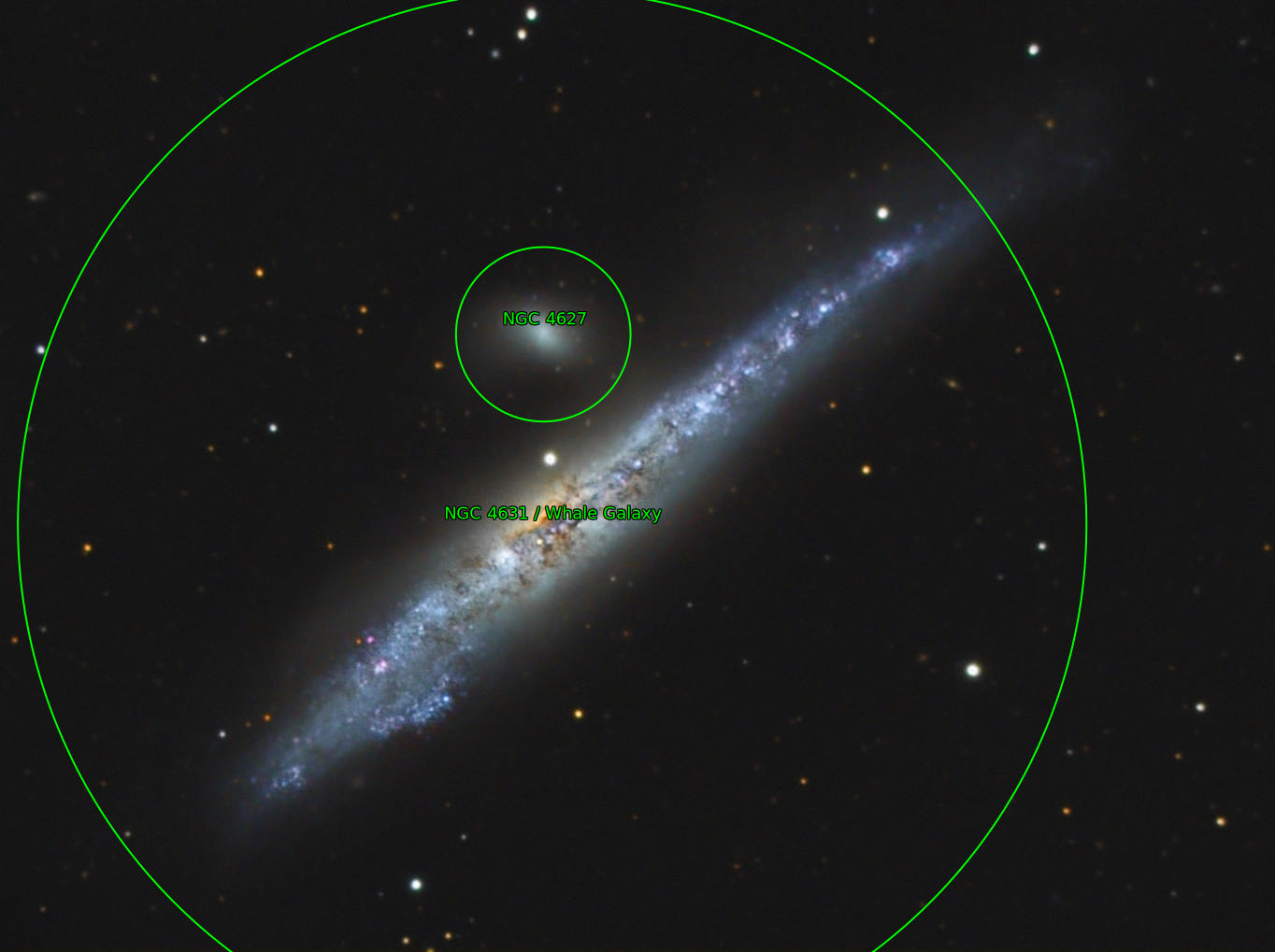 Sternkarten-Overlay (Astrometry.net)