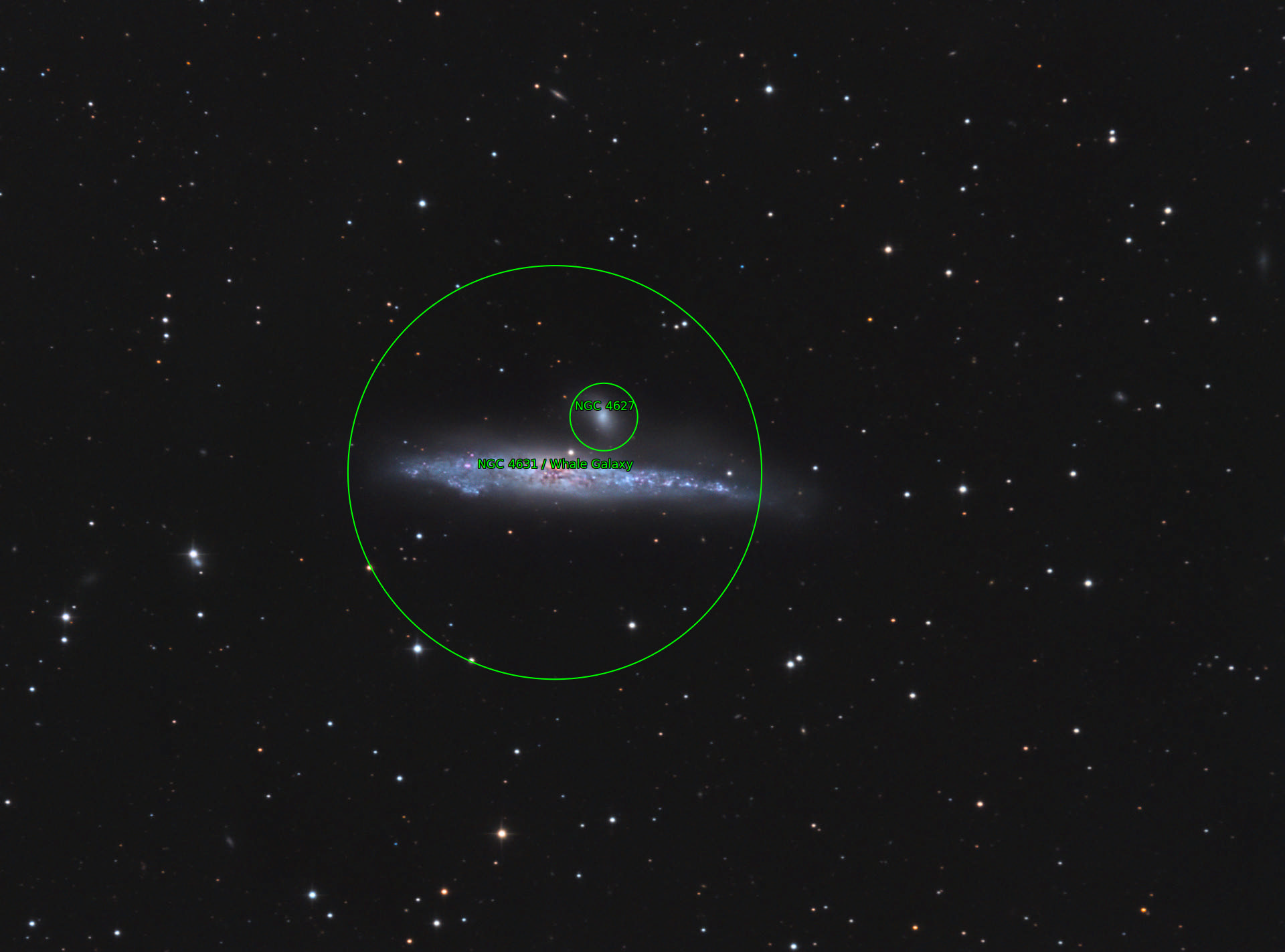 Sternkarten-Overlay (Astrometry.net)