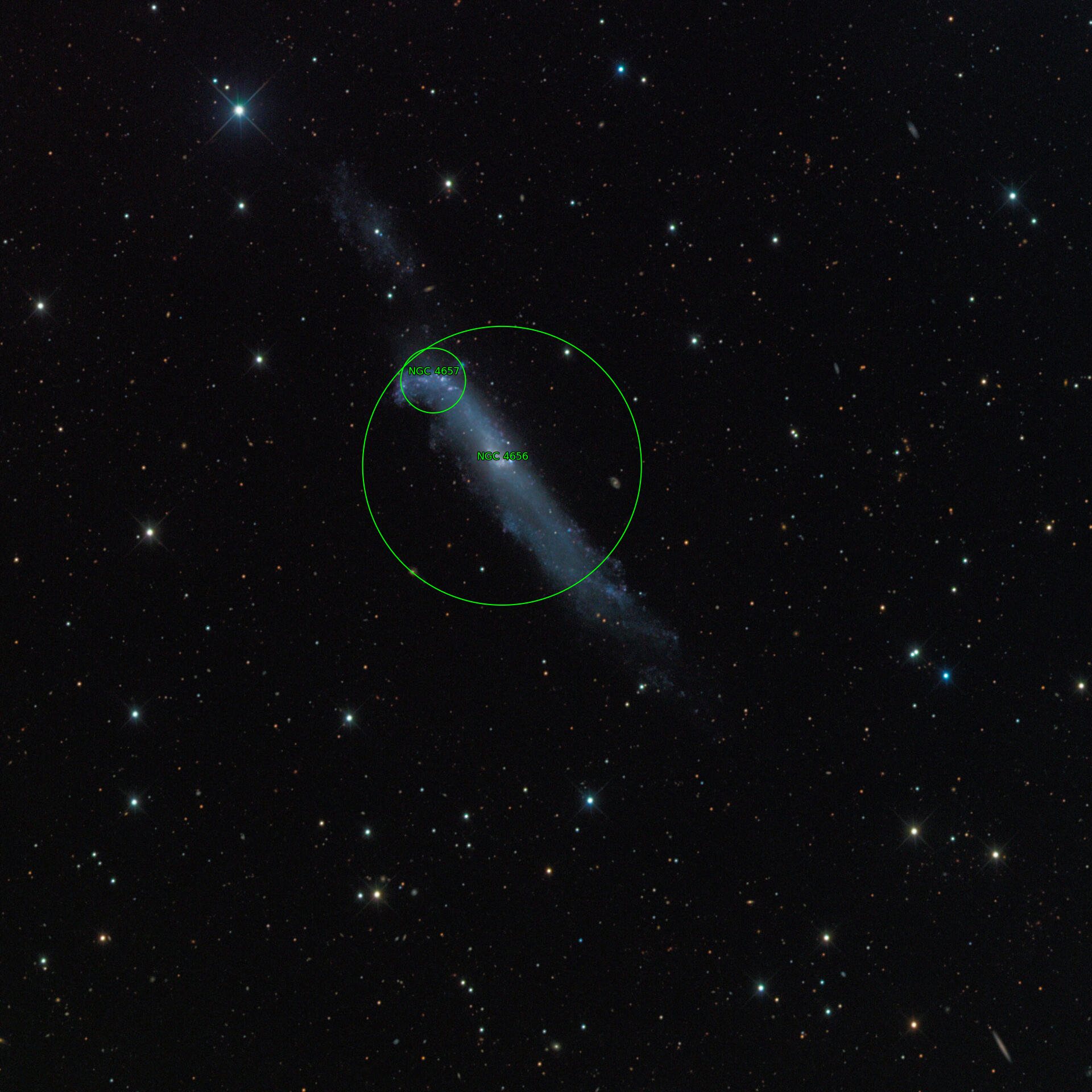 Sternkarten-Overlay (Astrometry.net)