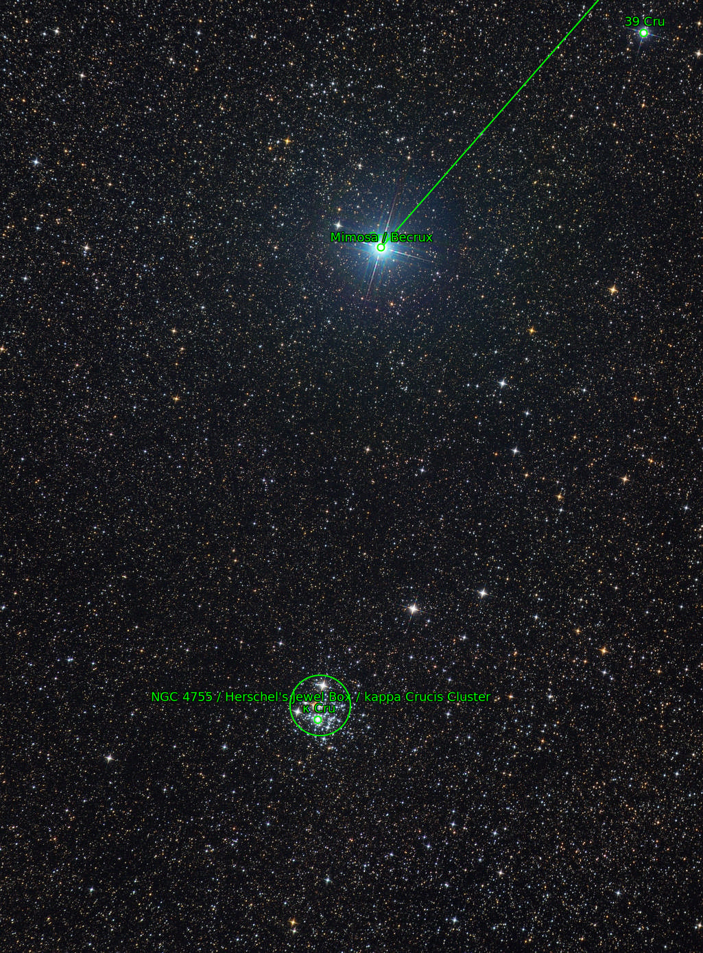 Sternkarten-Overlay (Astrometry.net)