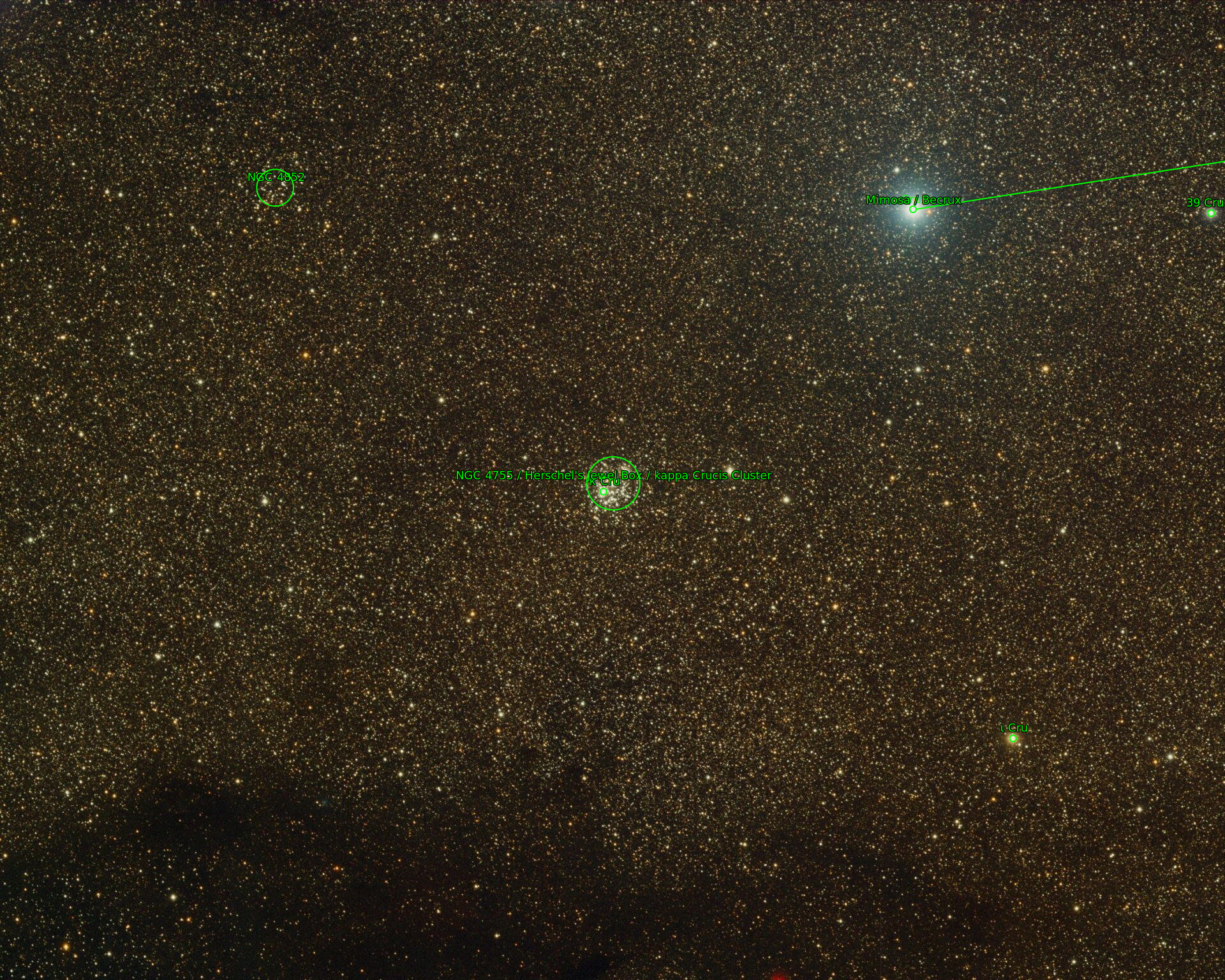 Sternkarten-Overlay (Astrometry.net)