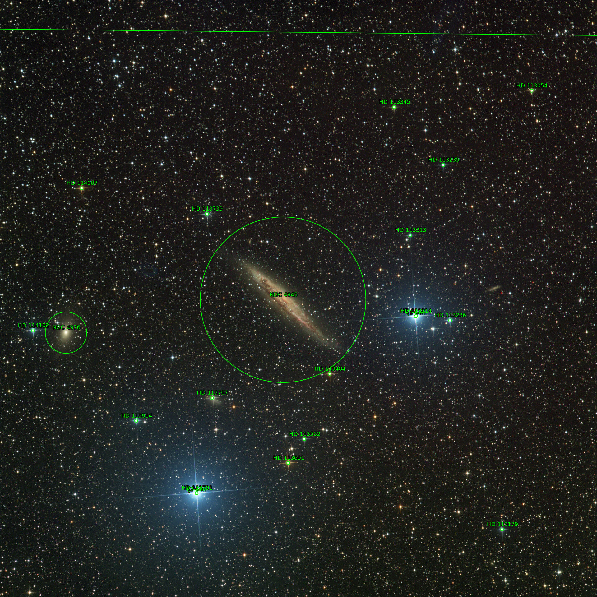 Sternkarten-Overlay (Astrometry.net)