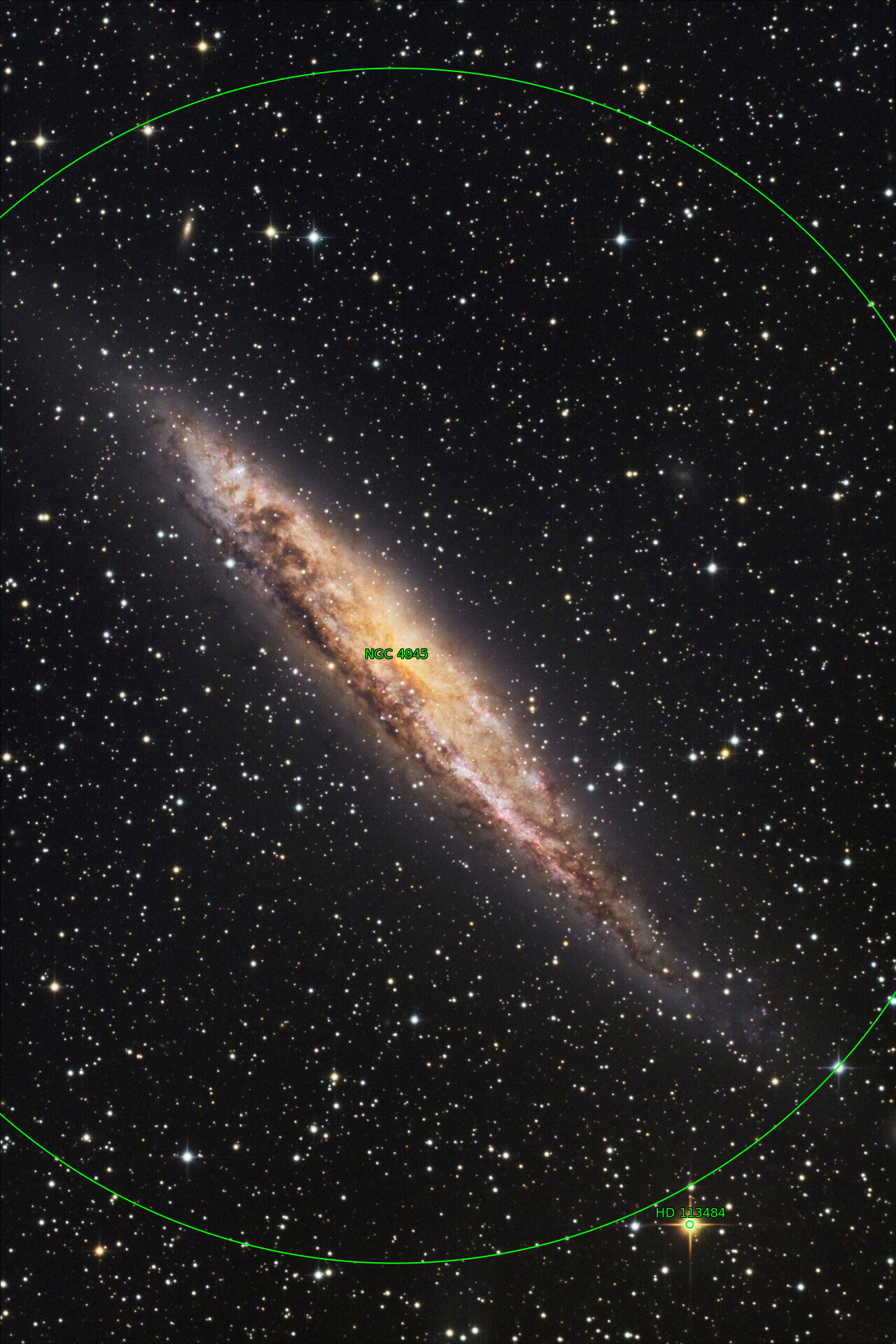 Sternkarten-Overlay (Astrometry.net)