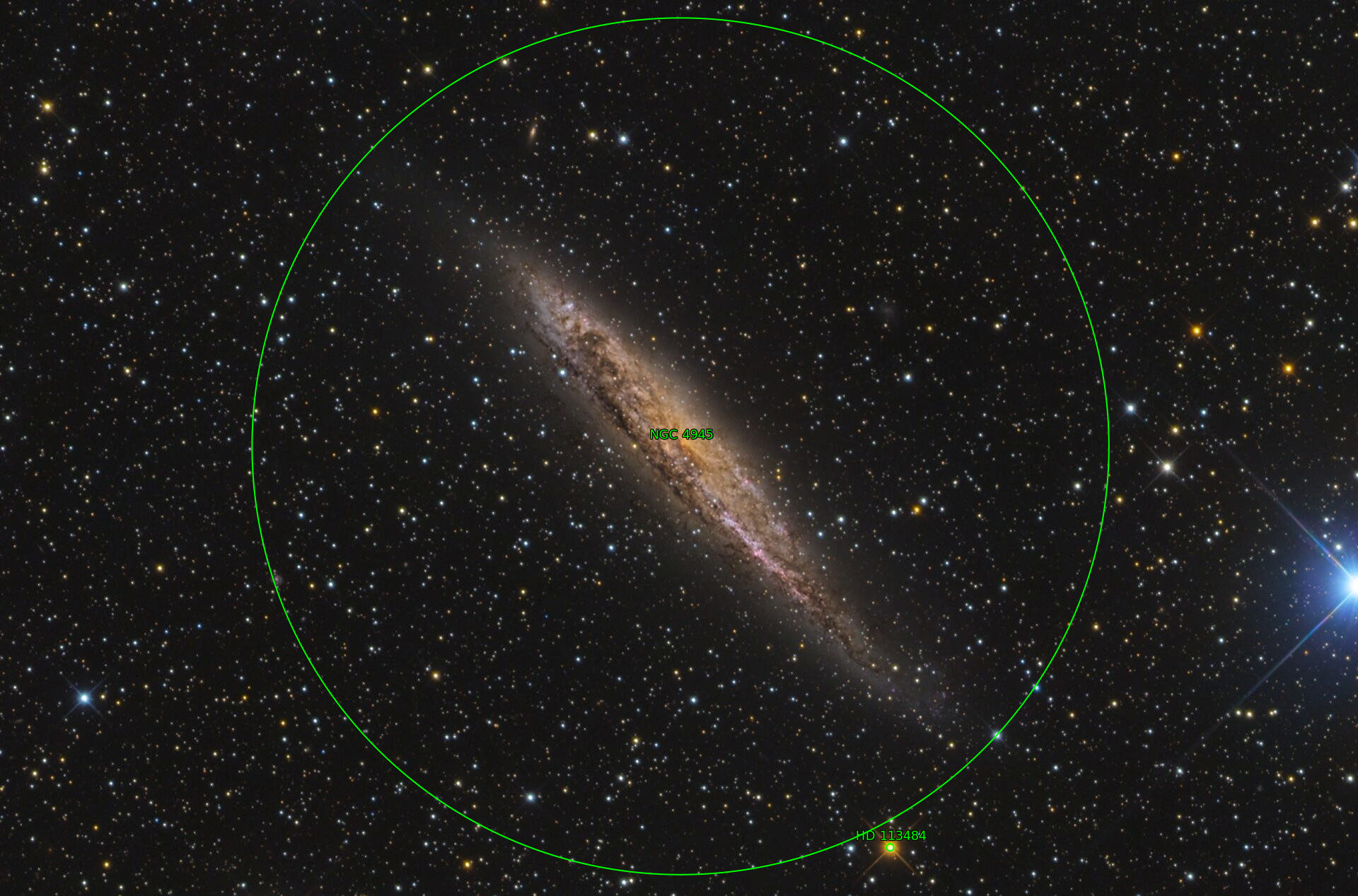 Sternkarten-Overlay (Astrometry.net)