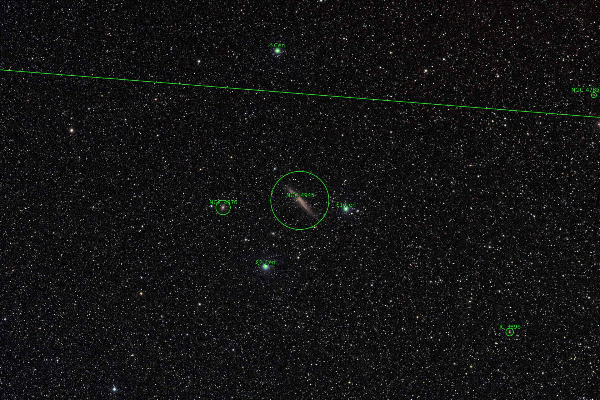 Sternkarten-Overlay (Astrometry.net)