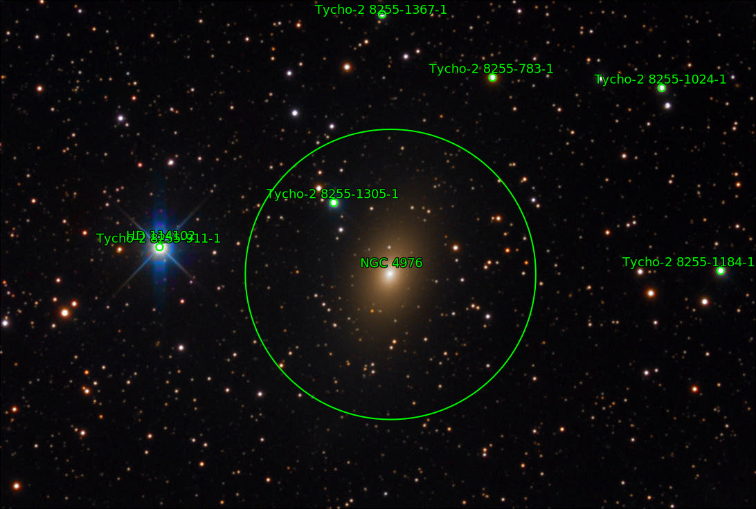 Sternkarten-Overlay (Astrometry.net)