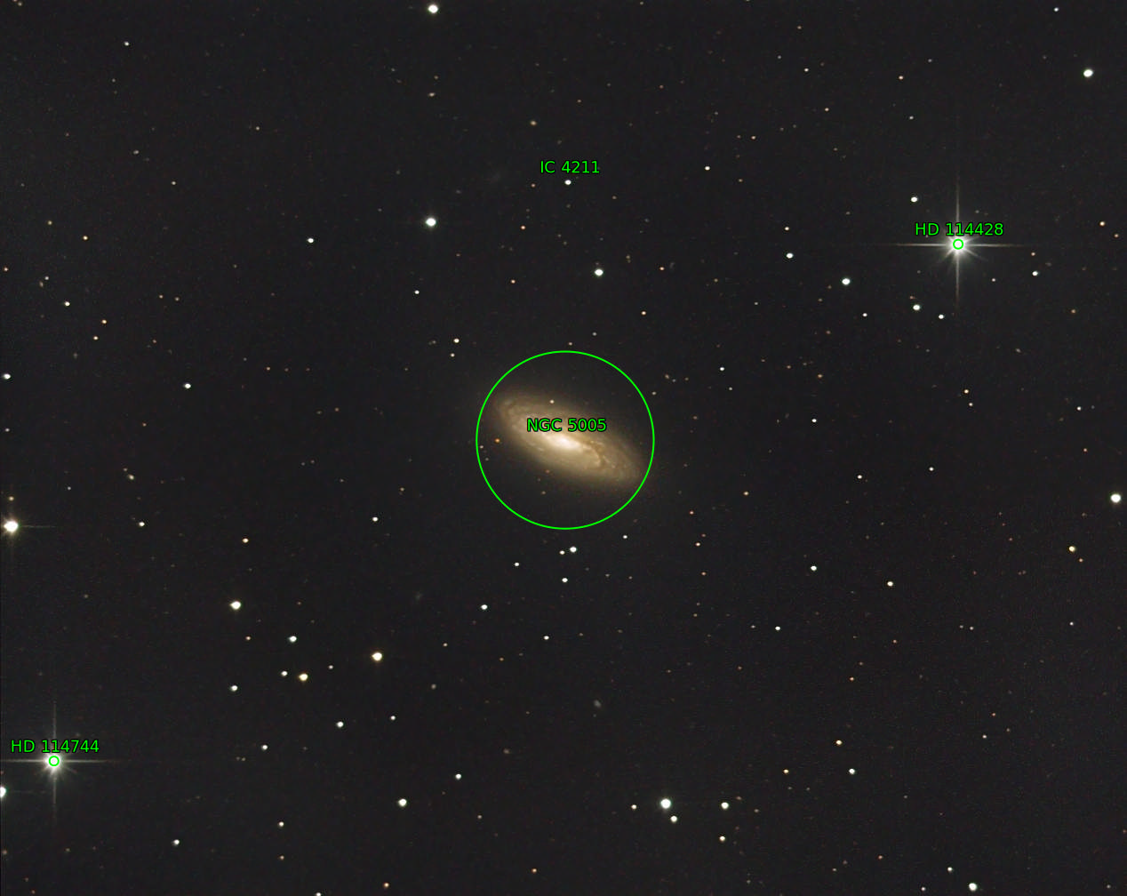 Sternkarten-Overlay (Astrometry.net)