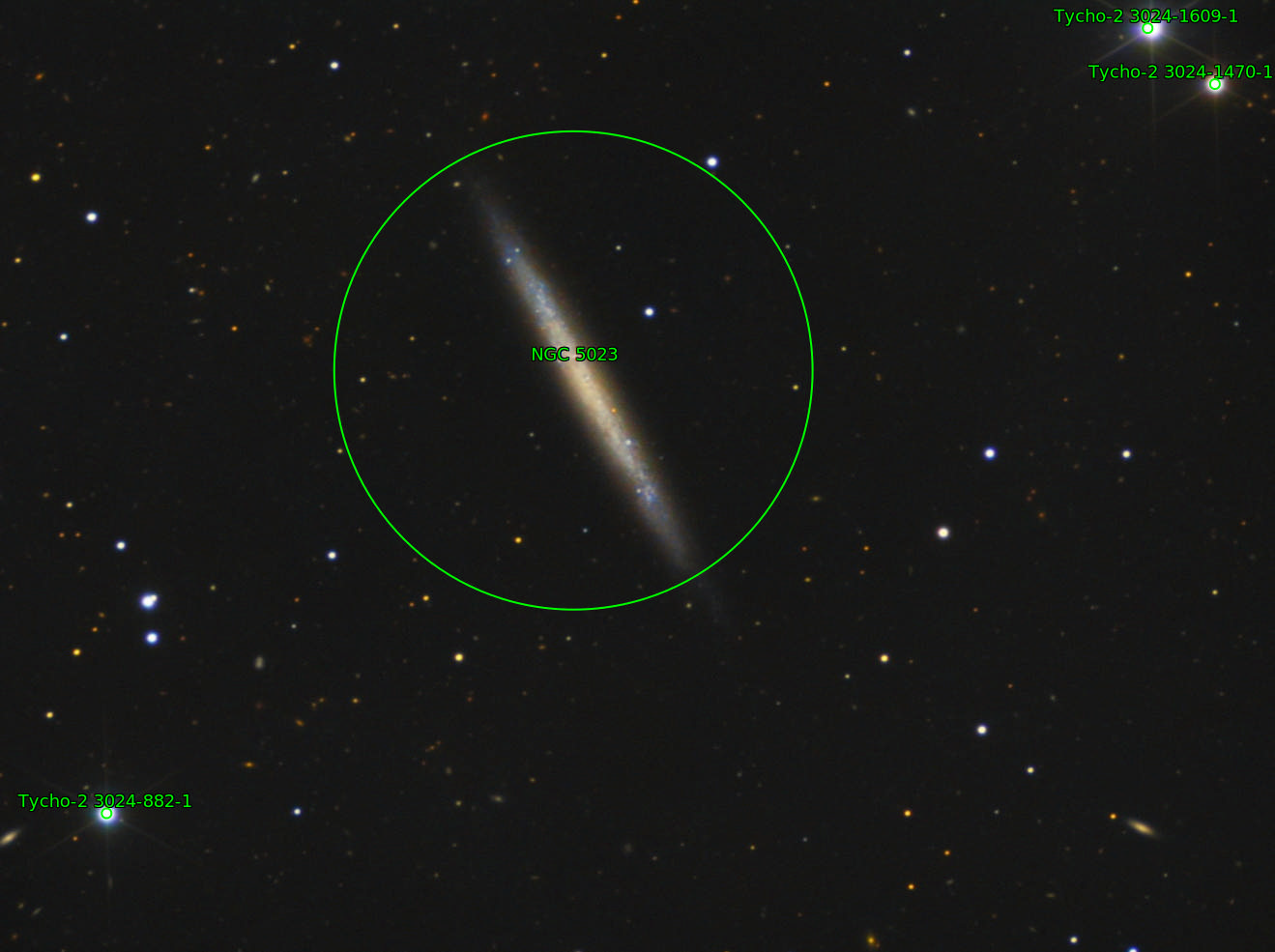 Sternkarten-Overlay (Astrometry.net)
