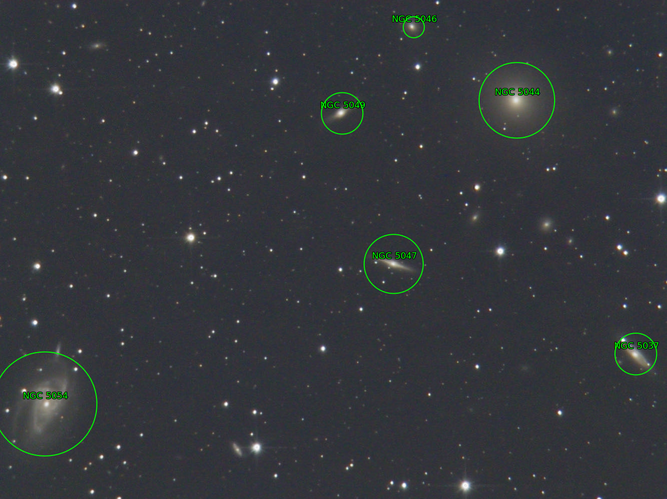 Sternkarten-Overlay (Astrometry.net)