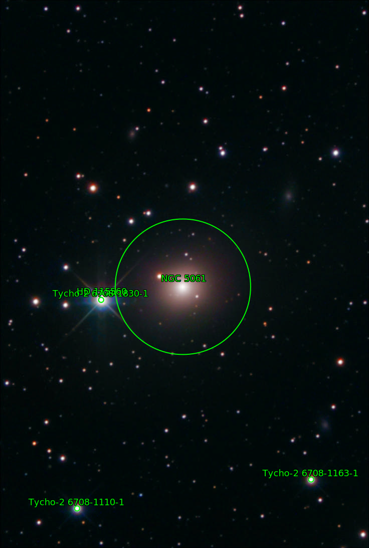 Sternkarten-Overlay (Astrometry.net)