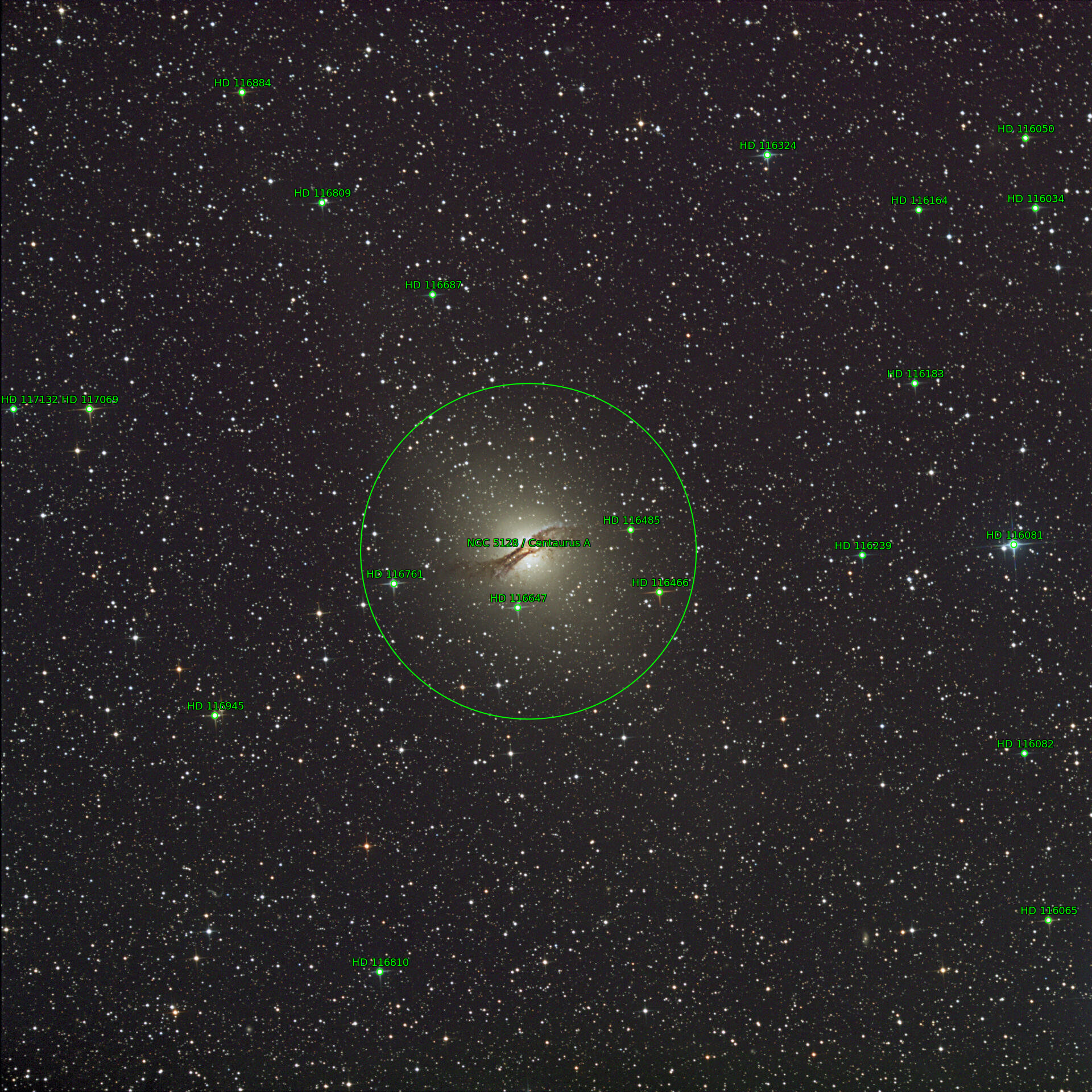 Sternkarten-Overlay (Astrometry.net)