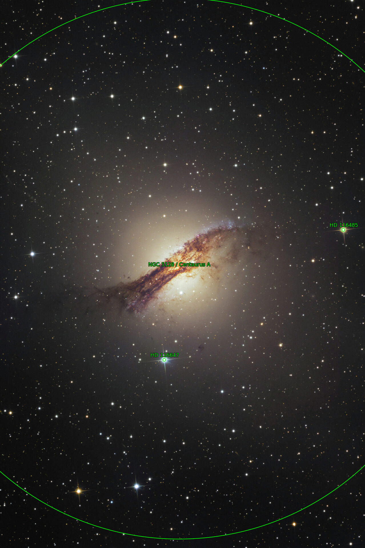 Sternkarten-Overlay (Astrometry.net)
