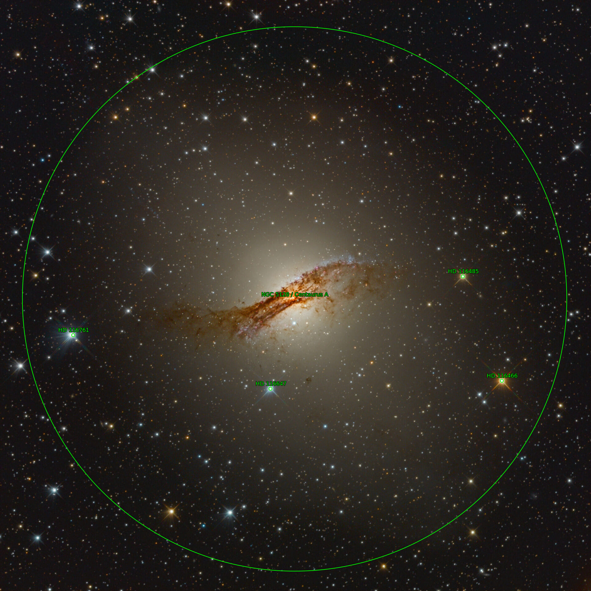 Sternkarten-Overlay (Astrometry.net)