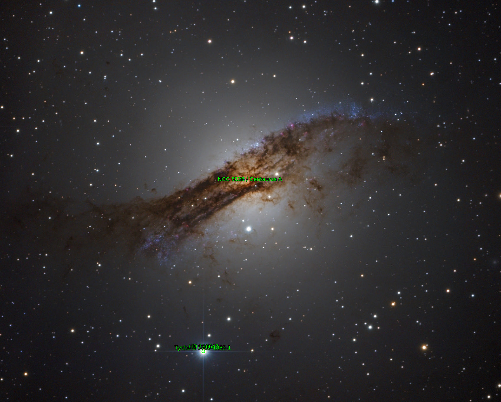 Sternkarten-Overlay (Astrometry.net)