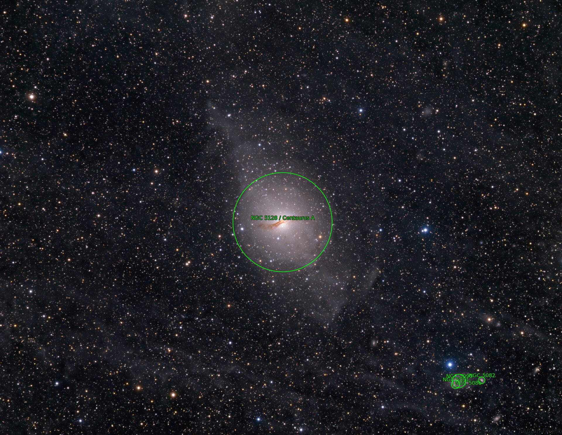 Sternkarten-Overlay (Astrometry.net)