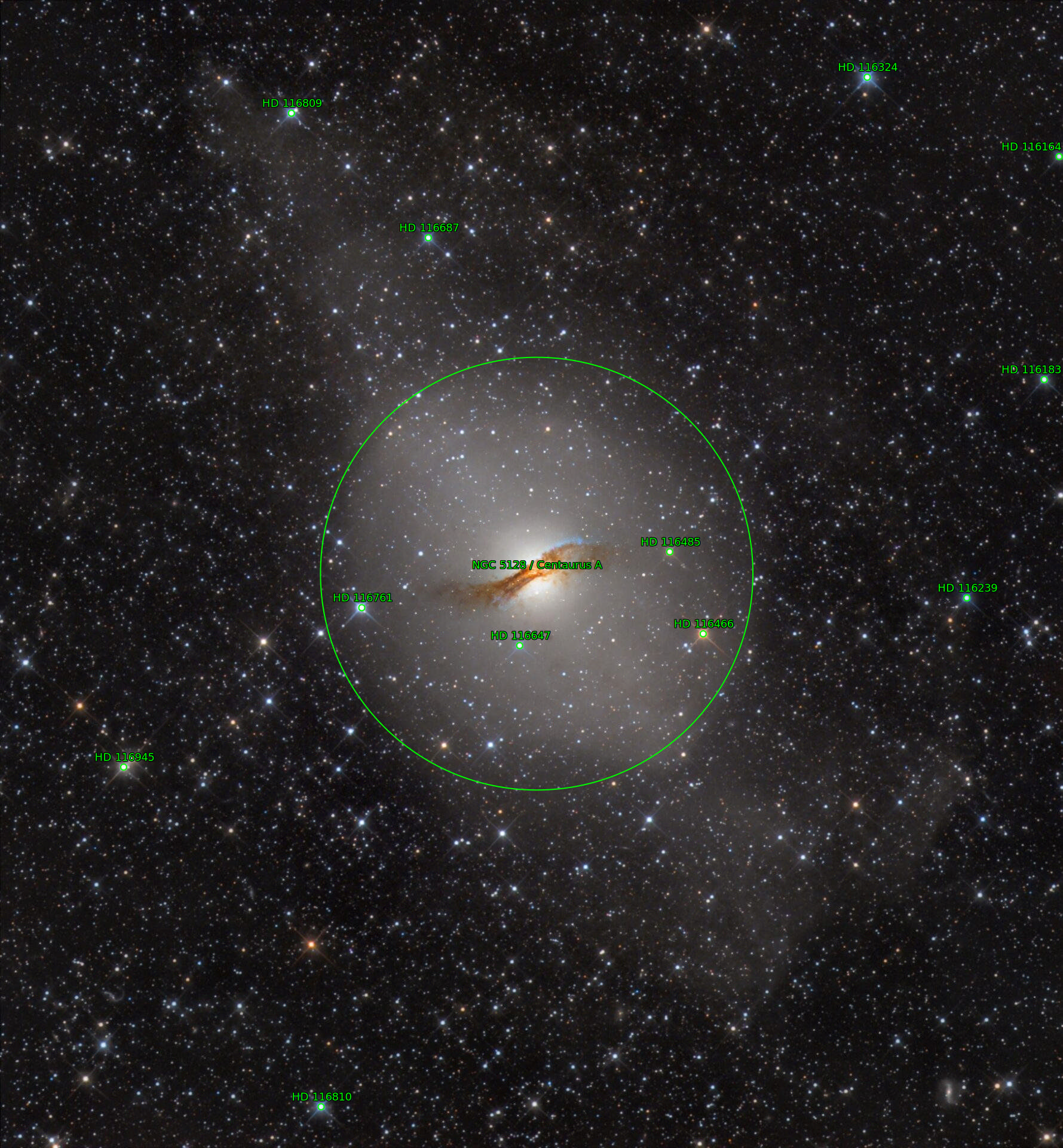 Sternkarten-Overlay (Astrometry.net)