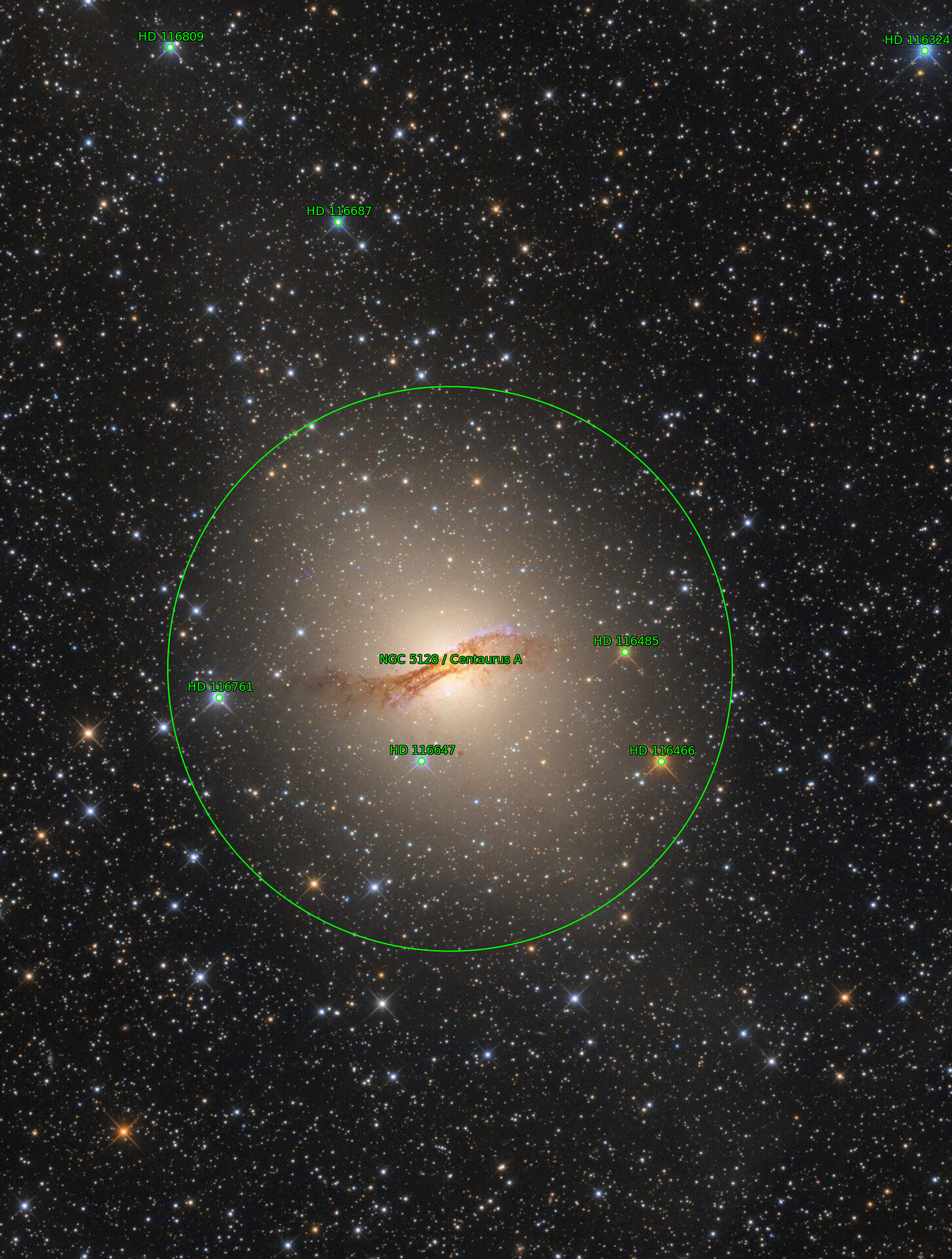 Sternkarten-Overlay (Astrometry.net)