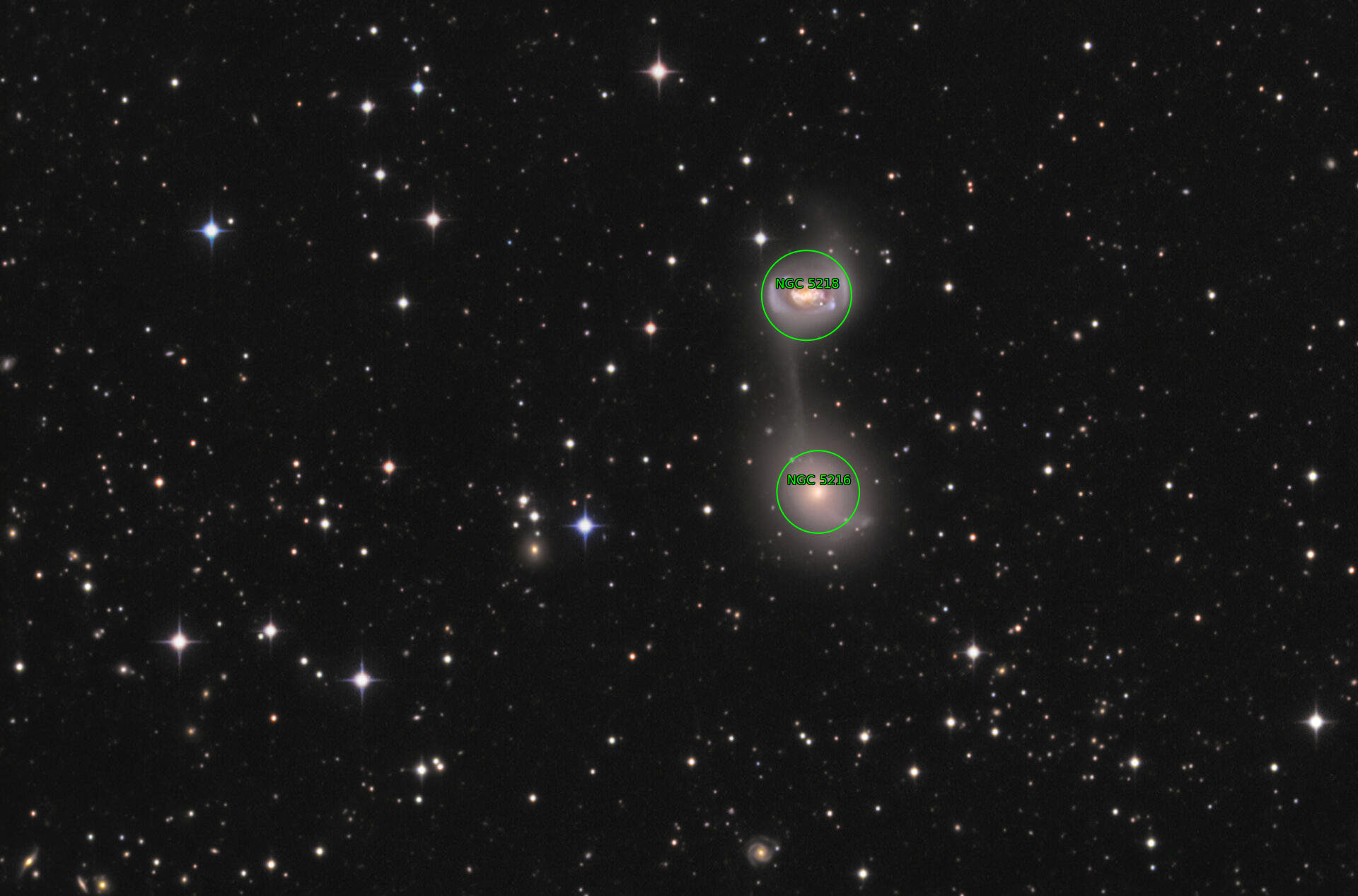 Sternkarten-Overlay (Astrometry.net)