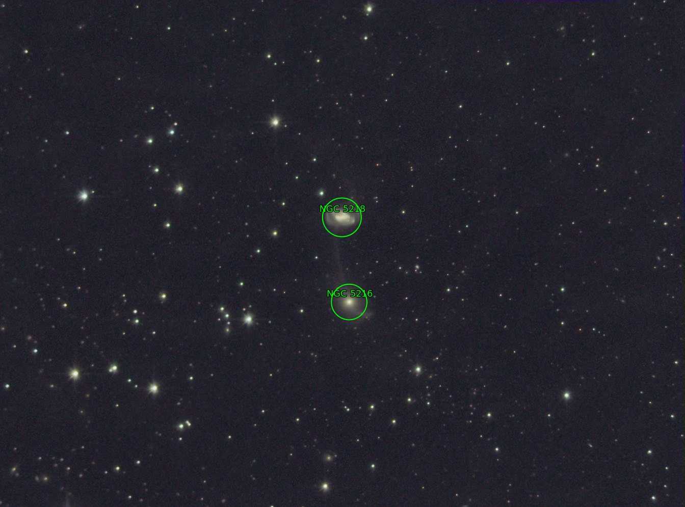 Sternkarten-Overlay (Astrometry.net)