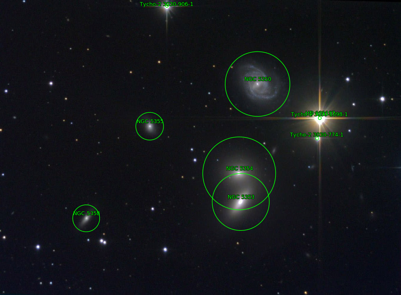 Sternkarten-Overlay (Astrometry.net)