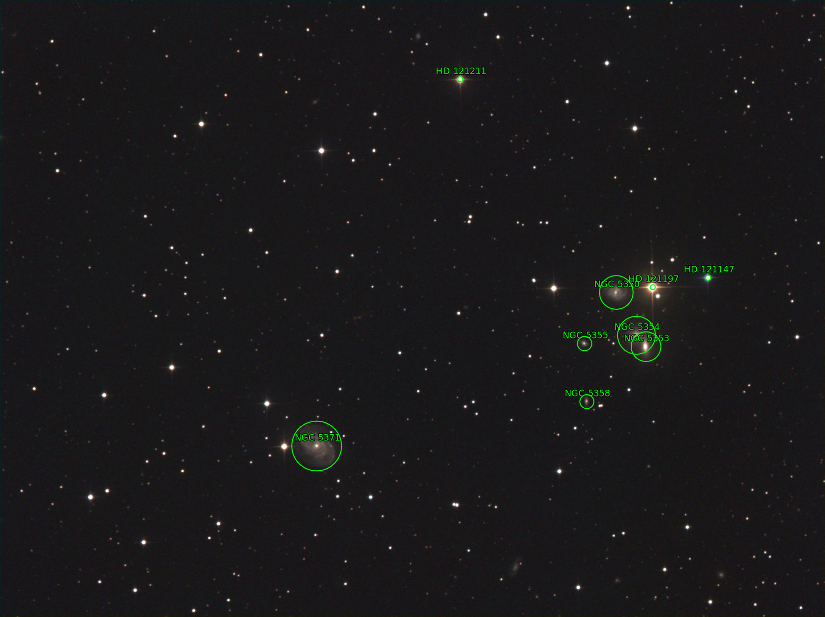 Sternkarten-Overlay (Astrometry.net)