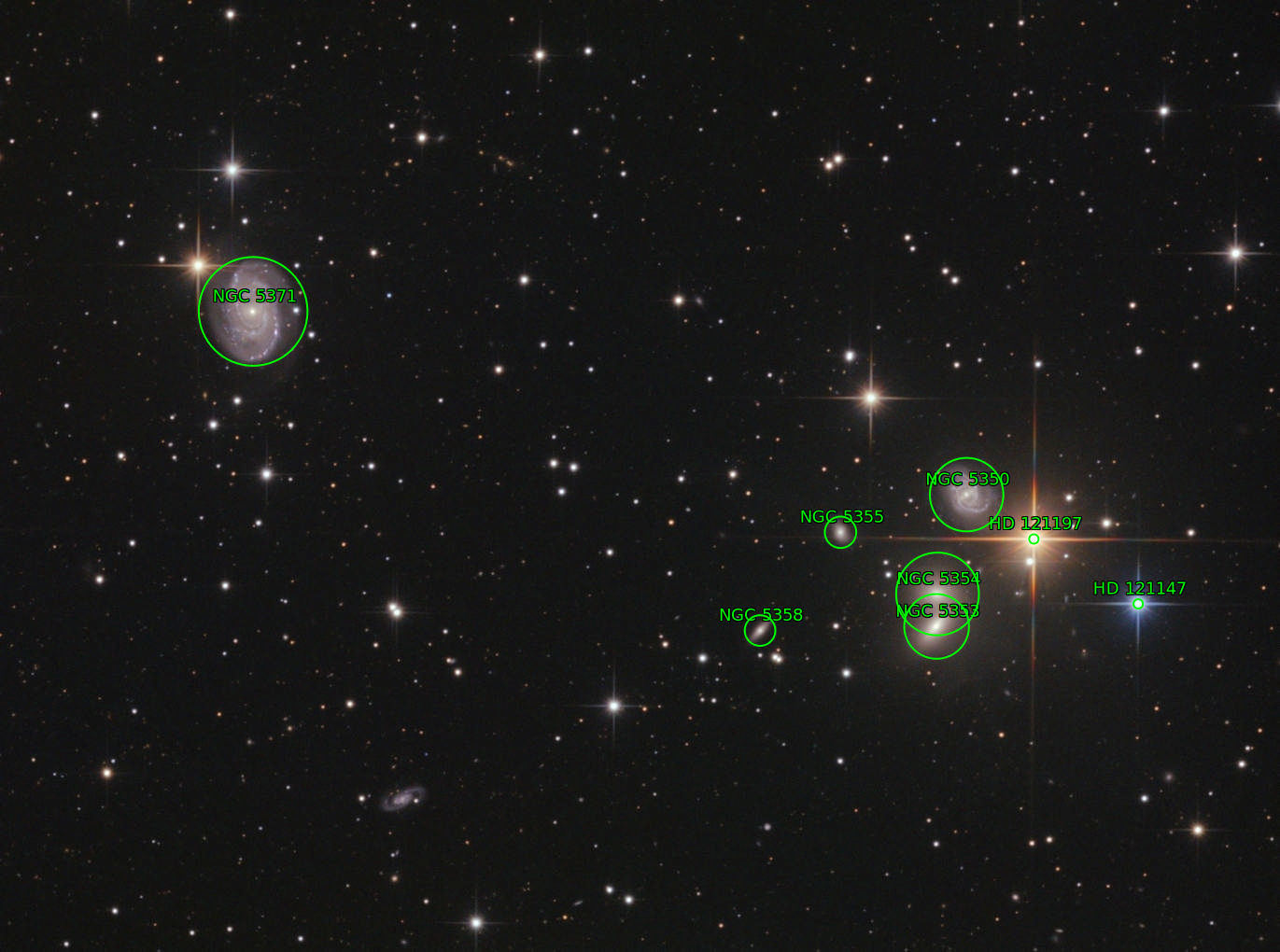 Sternkarten-Overlay (Astrometry.net)