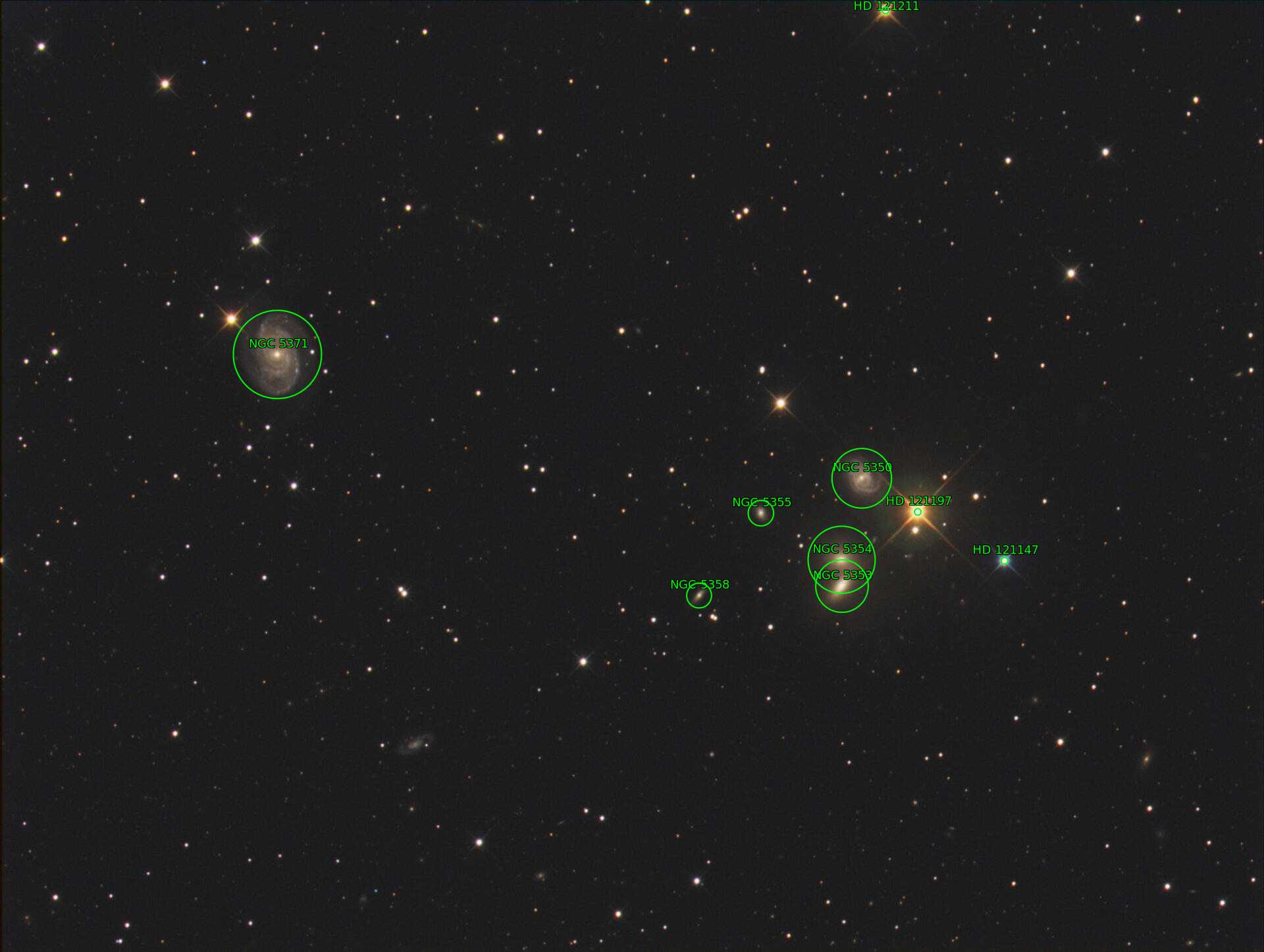 Sternkarten-Overlay (Astrometry.net)