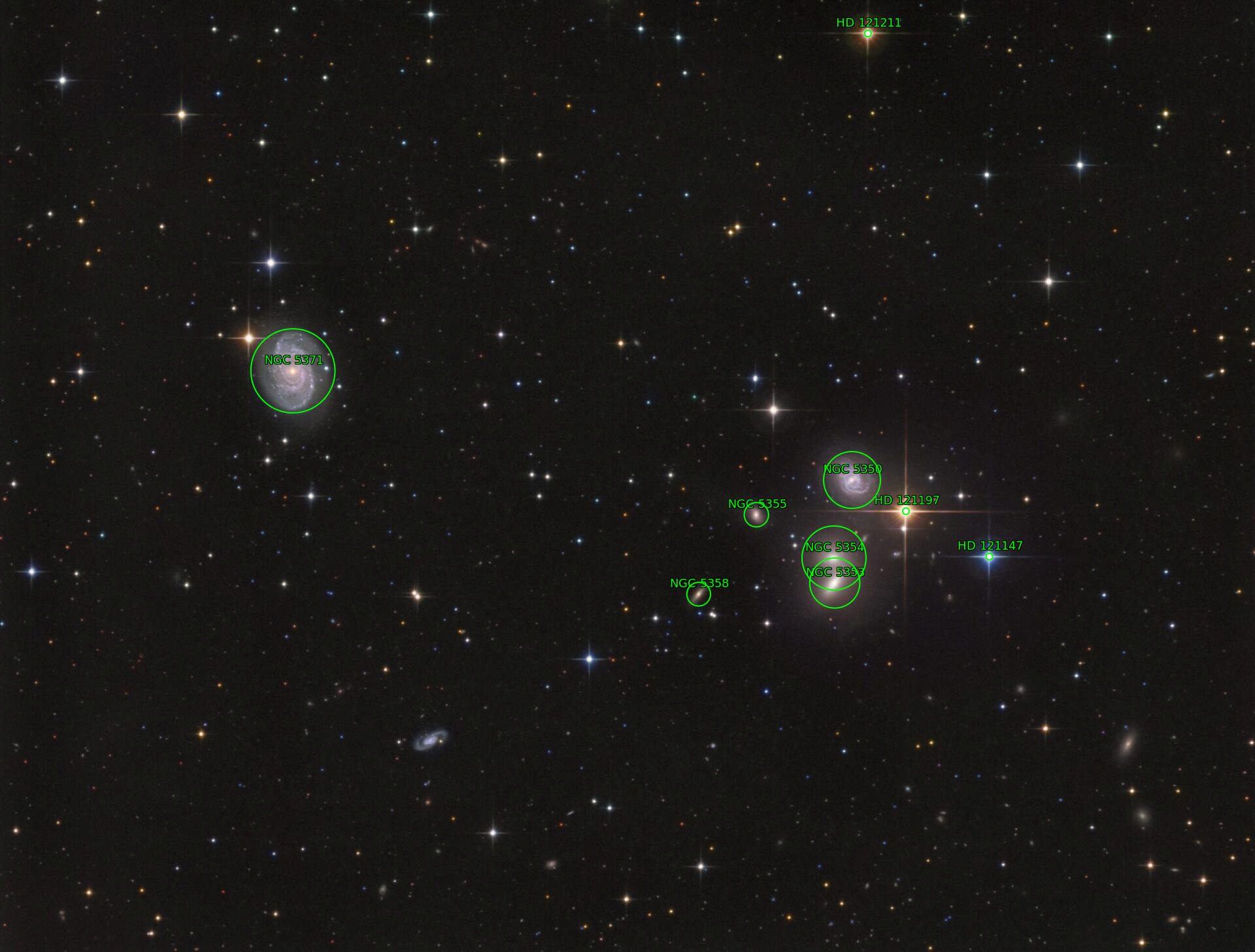 Sternkarten-Overlay (Astrometry.net)