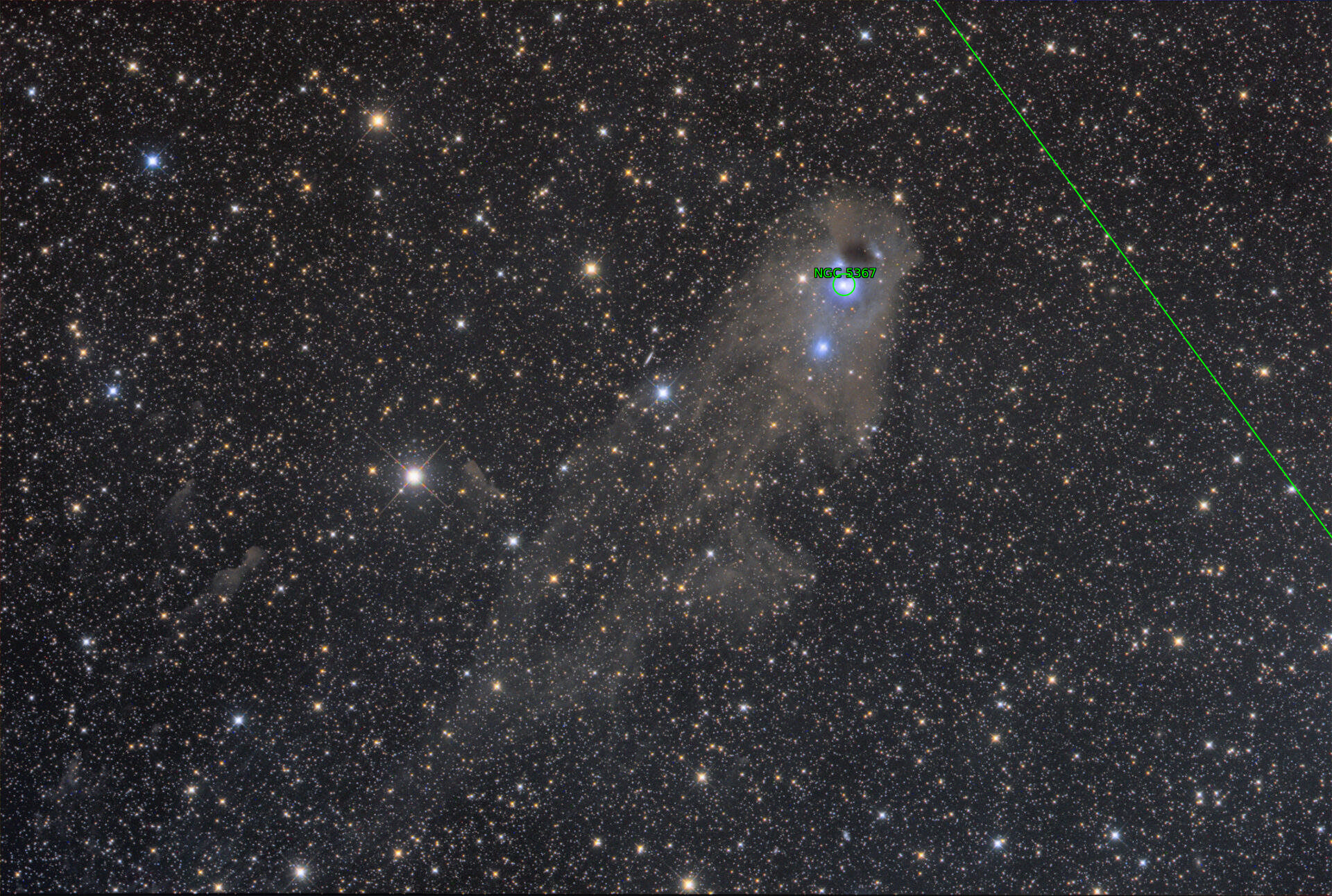 Sternkarten-Overlay (Astrometry.net)