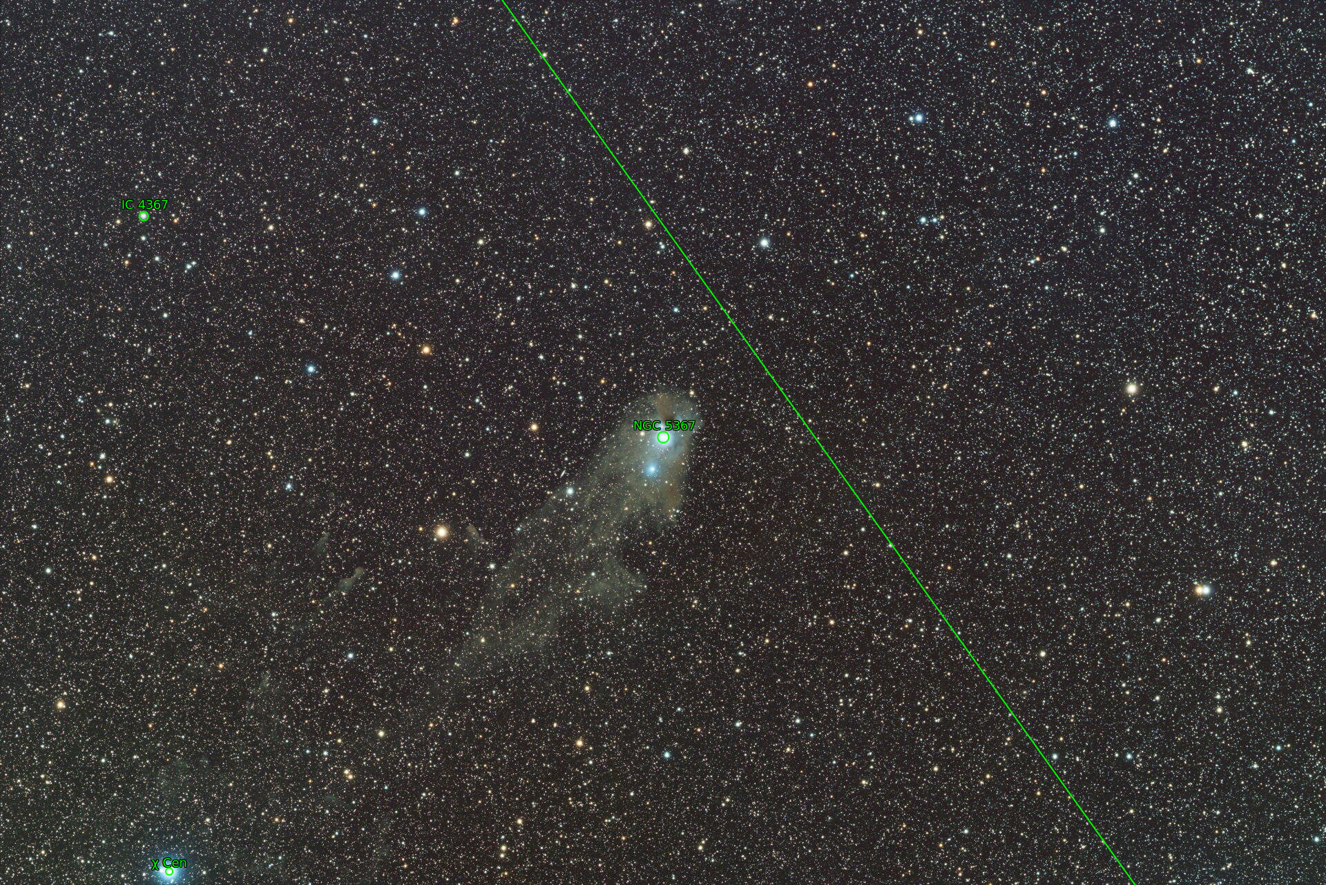 Sternkarten-Overlay (Astrometry.net)