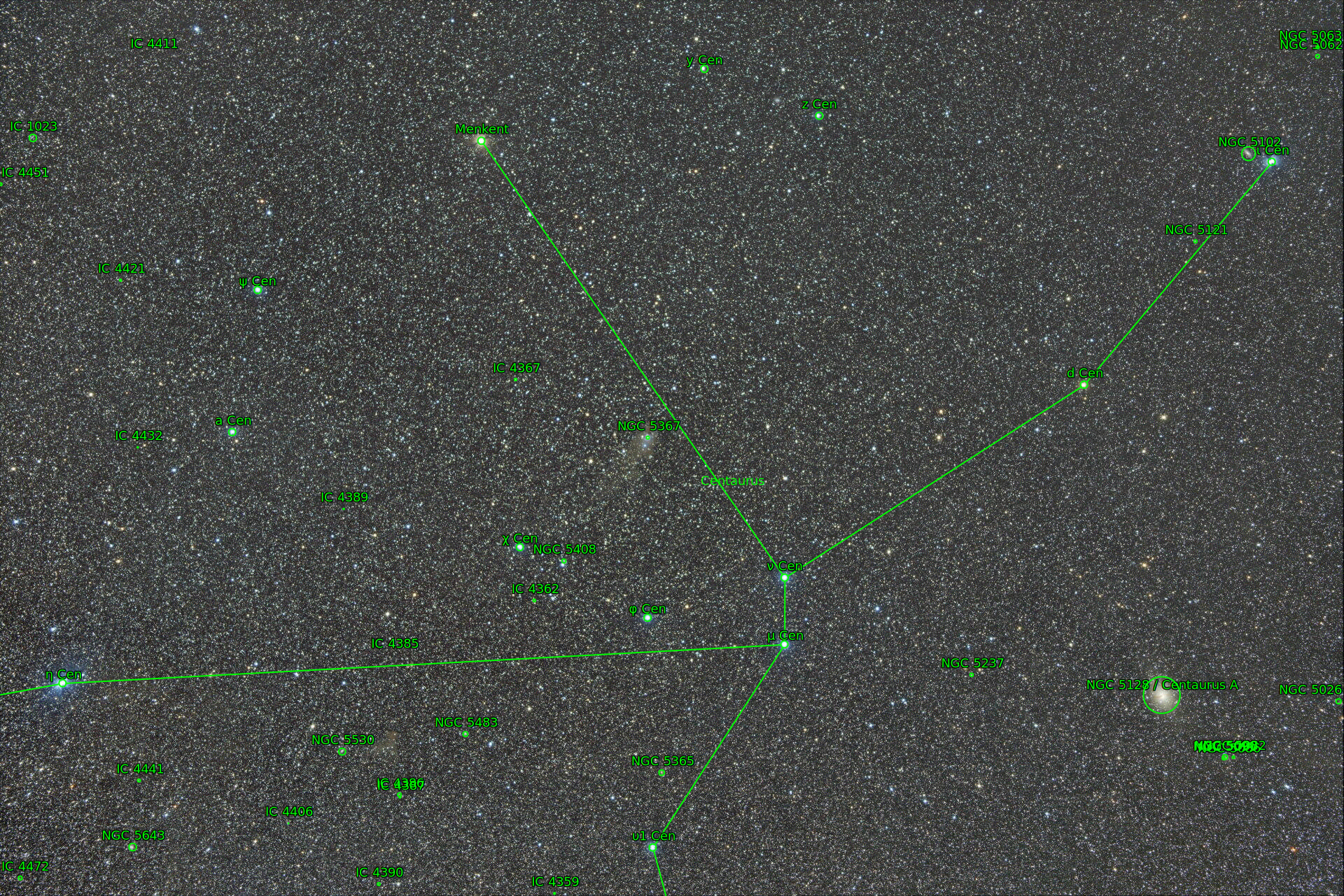 Sternkarten-Overlay (Astrometry.net)