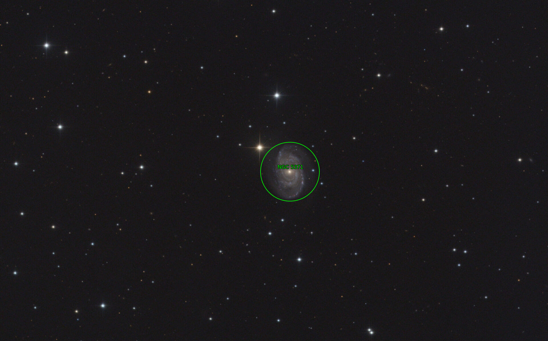 Sternkarten-Overlay (Astrometry.net)