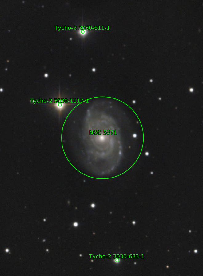 Sternkarten-Overlay (Astrometry.net)