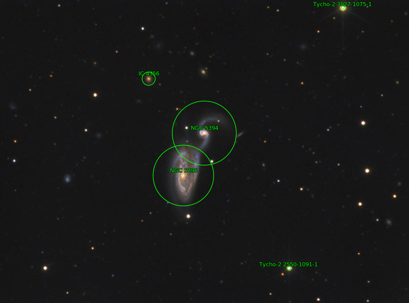 Sternkarten-Overlay (Astrometry.net)