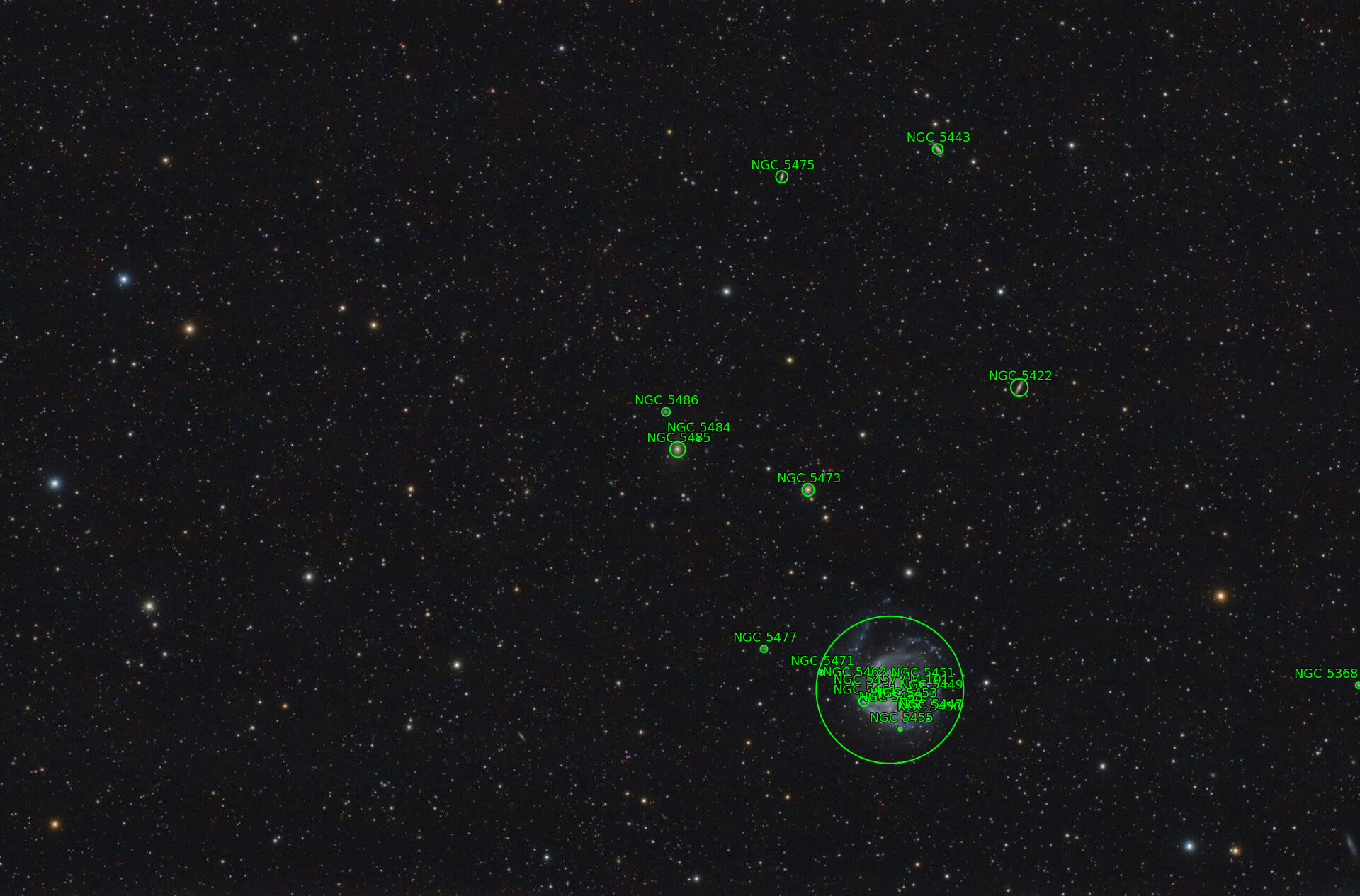 Sternkarten-Overlay (Astrometry.net)