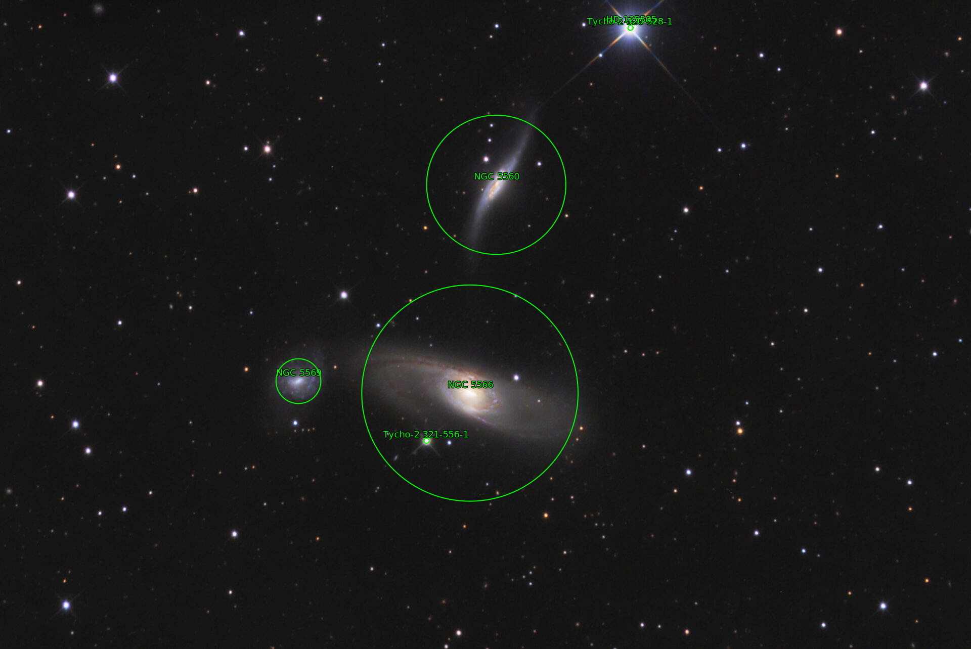 Sternkarten-Overlay (Astrometry.net)