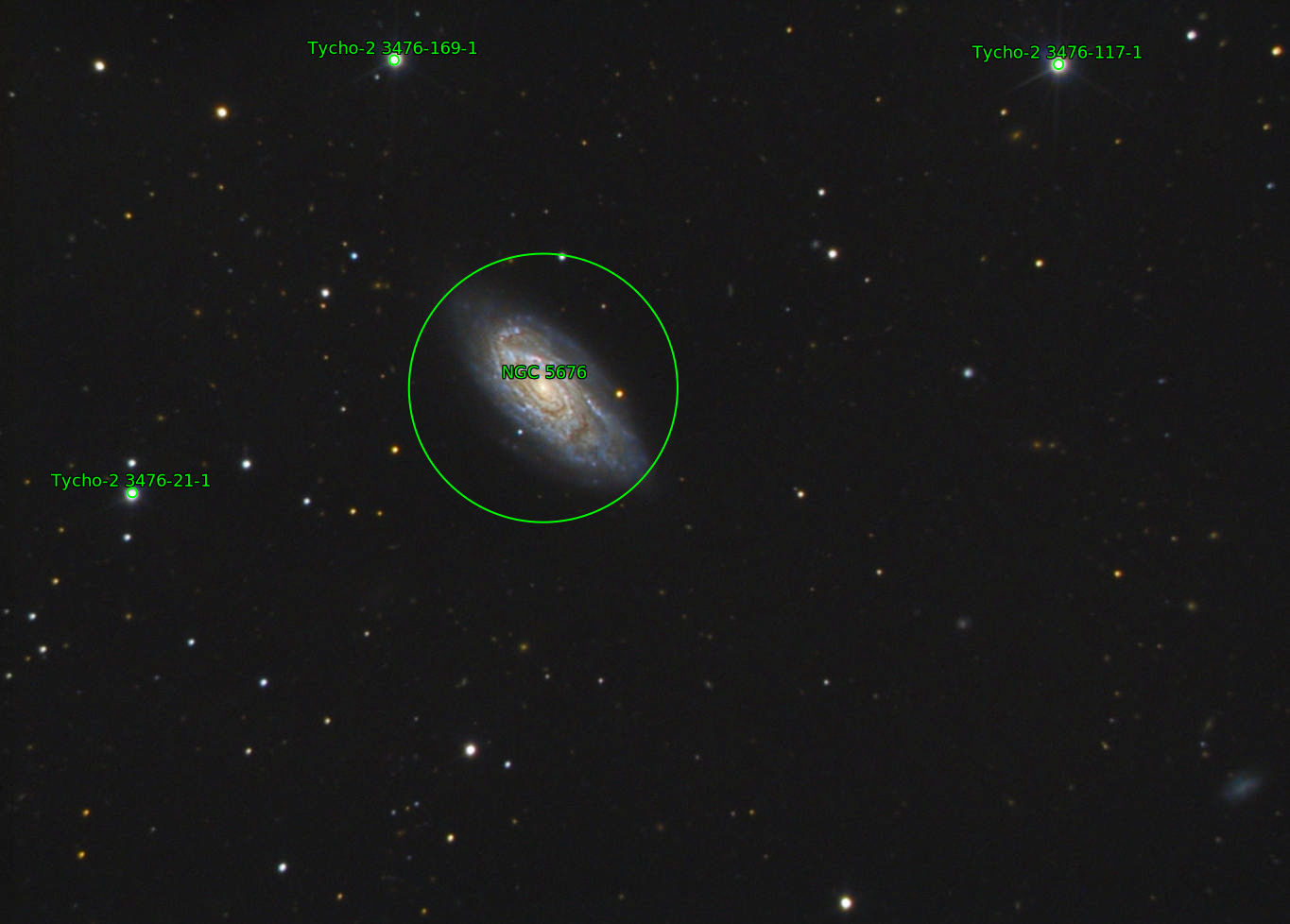 Sternkarten-Overlay (Astrometry.net)