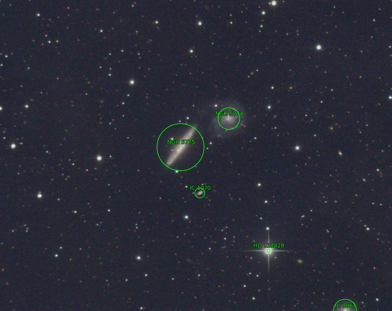 Sternkarten-Overlay (Astrometry.net)
