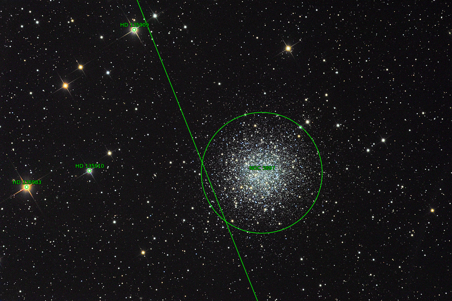 Sternkarten-Overlay (Astrometry.net)