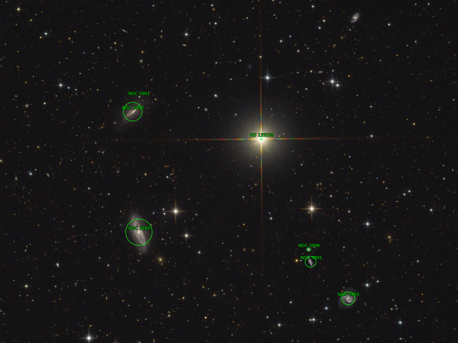 Sternkarten-Overlay (Astrometry.net)