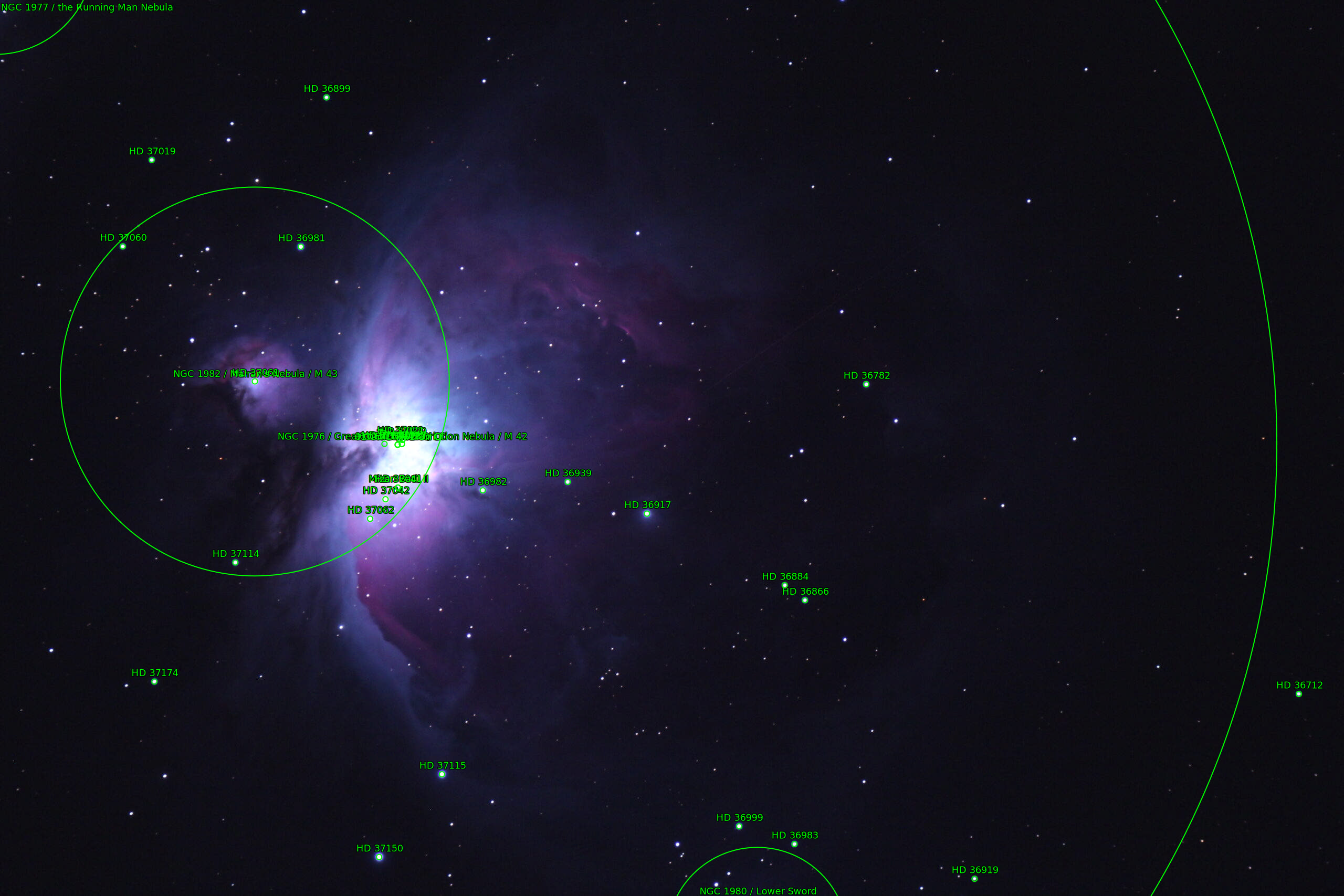 Sternkarten-Overlay (Astrometry.net)
