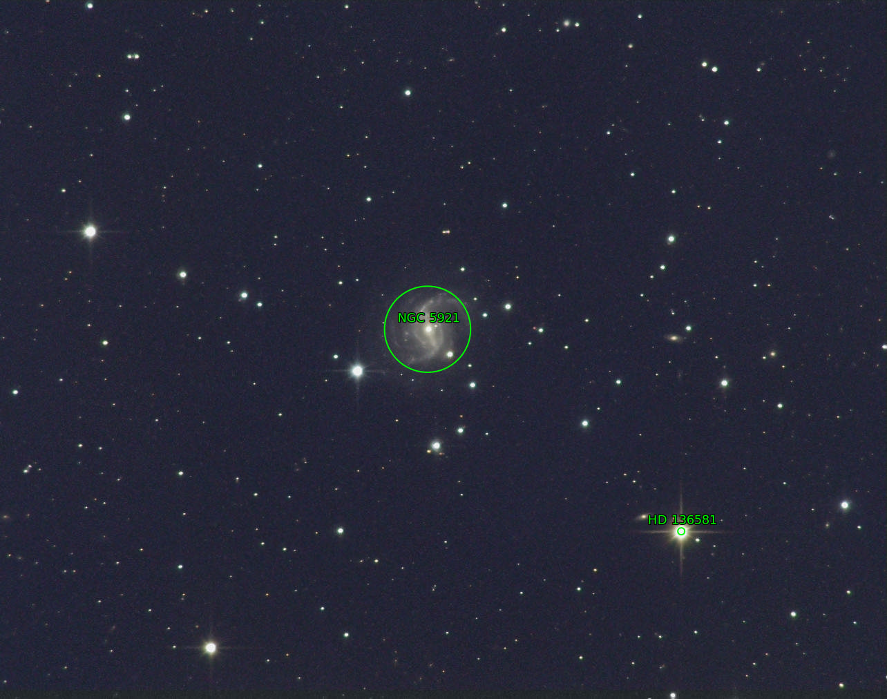 Sternkarten-Overlay (Astrometry.net)