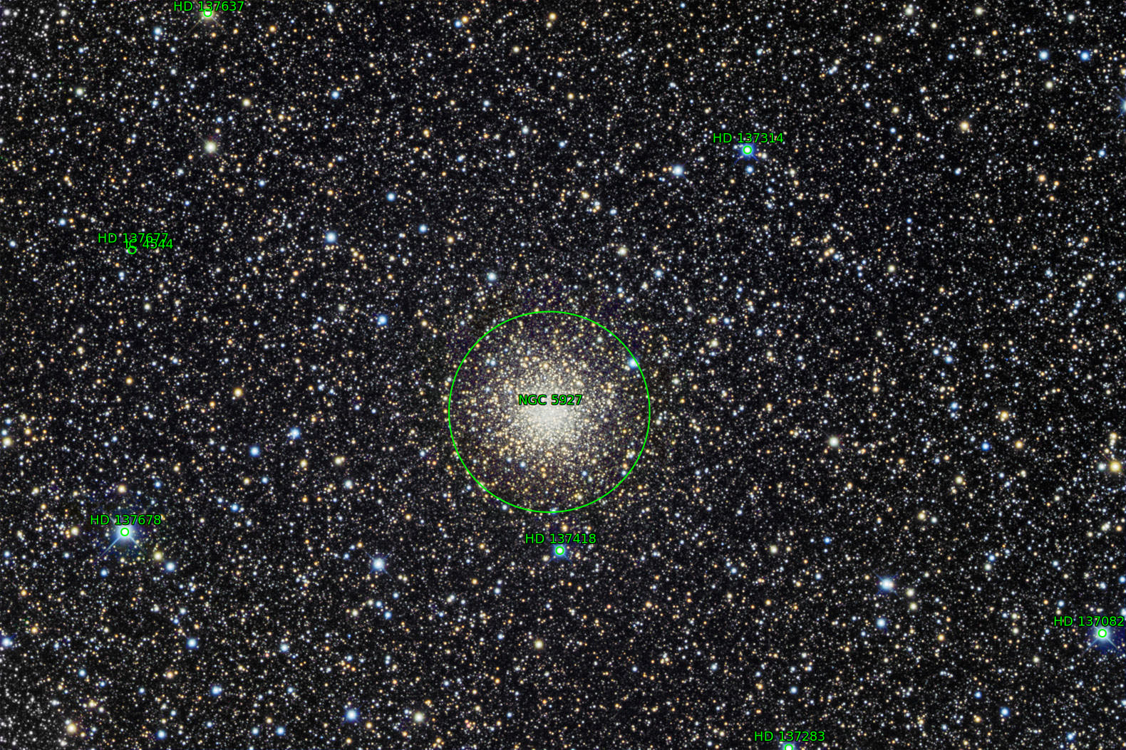 Sternkarten-Overlay (Astrometry.net)