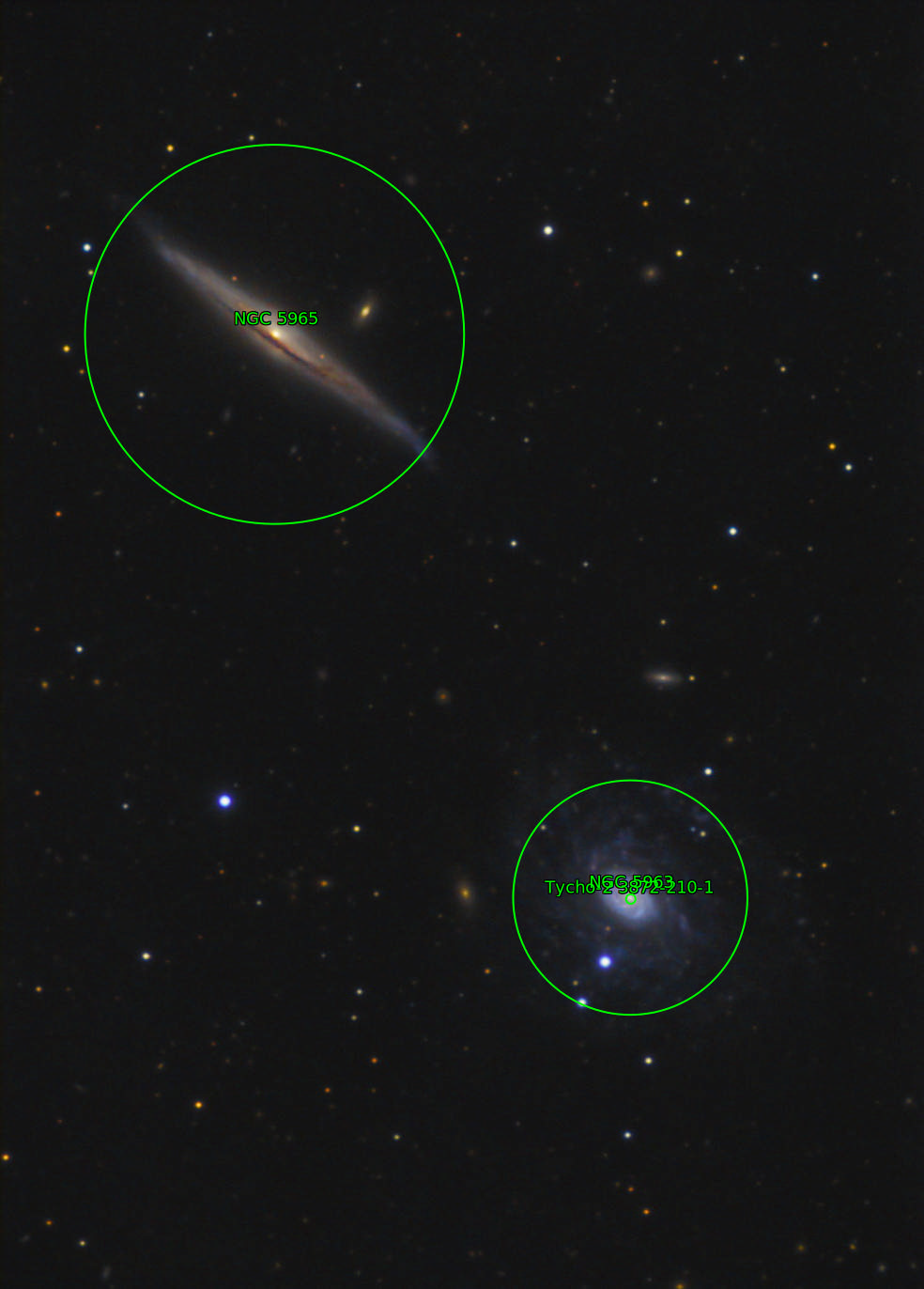 Sternkarten-Overlay (Astrometry.net)