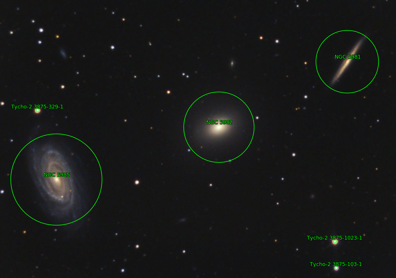 Sternkarten-Overlay (Astrometry.net)