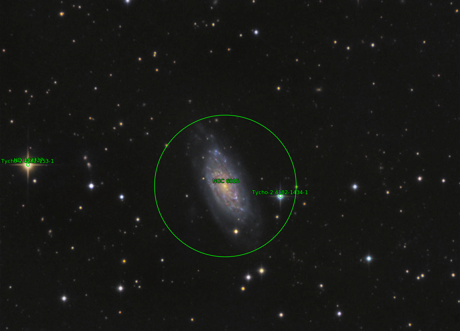 Sternkarten-Overlay (Astrometry.net)