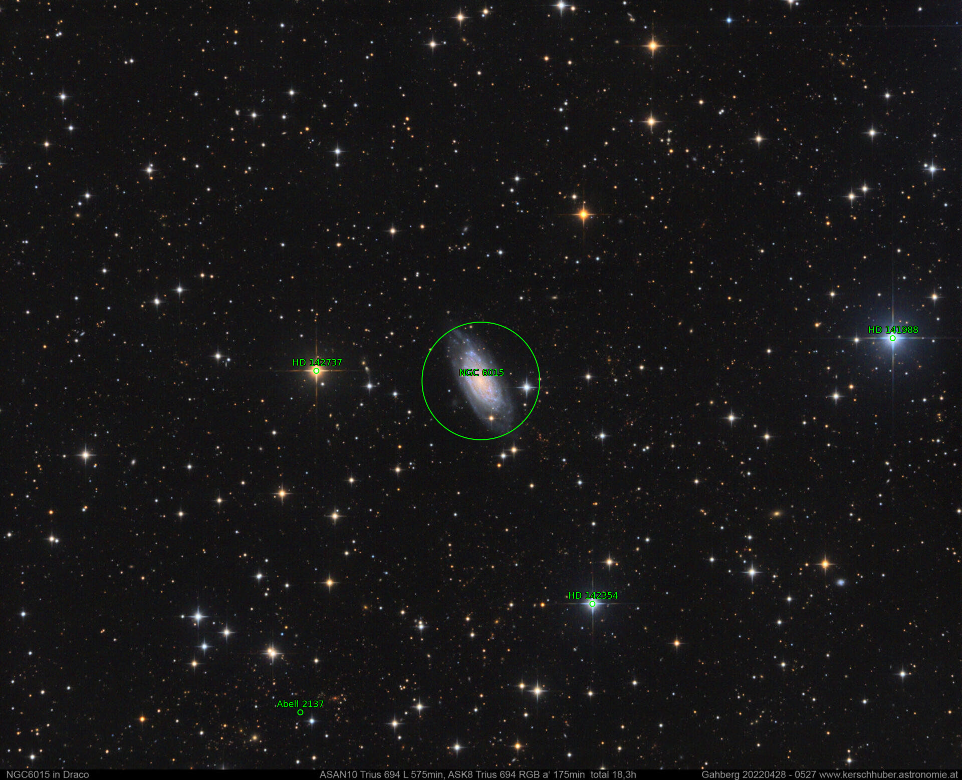 Sternkarten-Overlay (Astrometry.net)