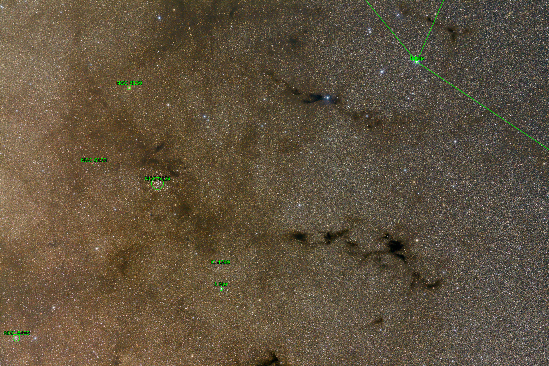 Sternkarten-Overlay (Astrometry.net)
