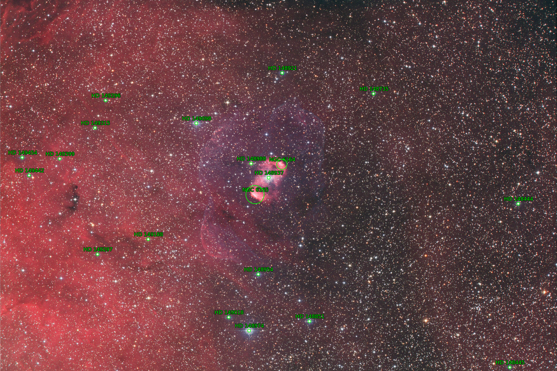 Sternkarten-Overlay (Astrometry.net)