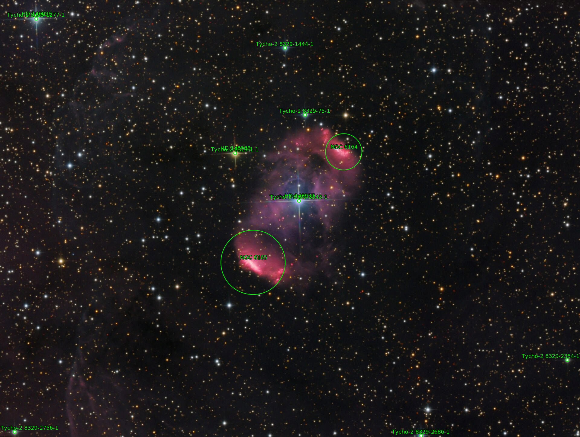 Sternkarten-Overlay (Astrometry.net)